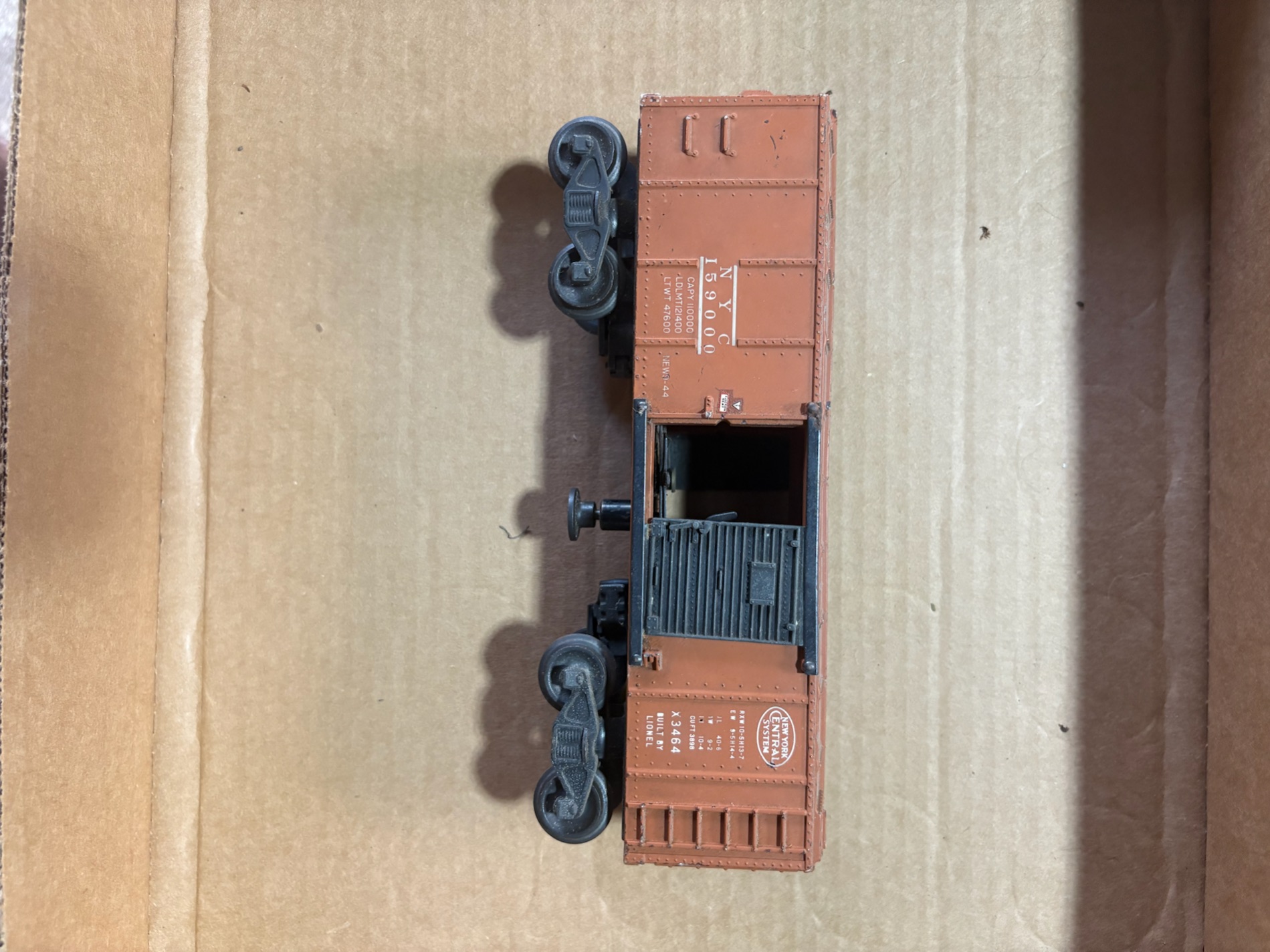 Set of Vintage Model Train Cars - Pennsylvania and New York Central photo