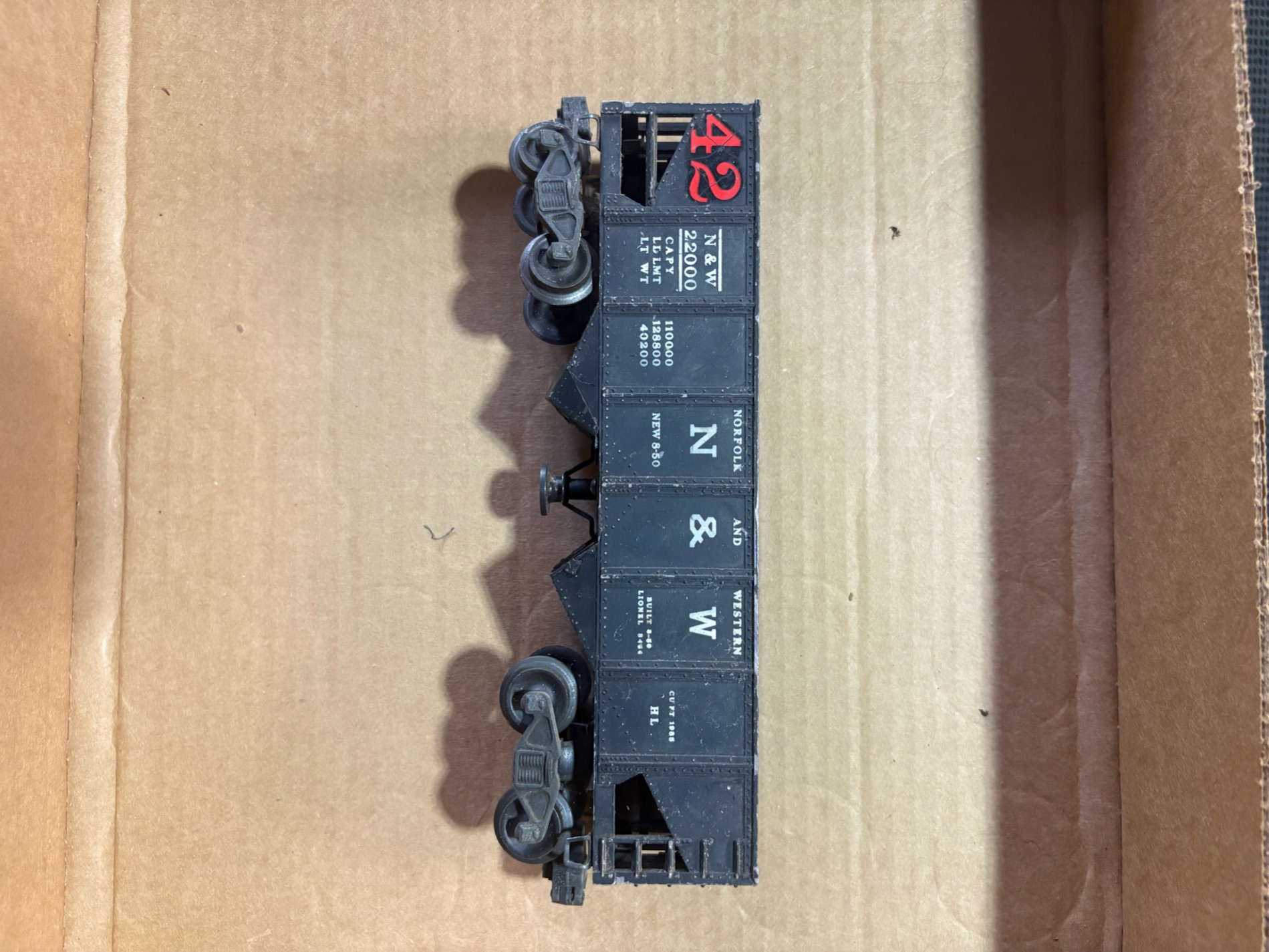 Set of Vintage Model Train Cars - Pennsylvania and New York Central photo