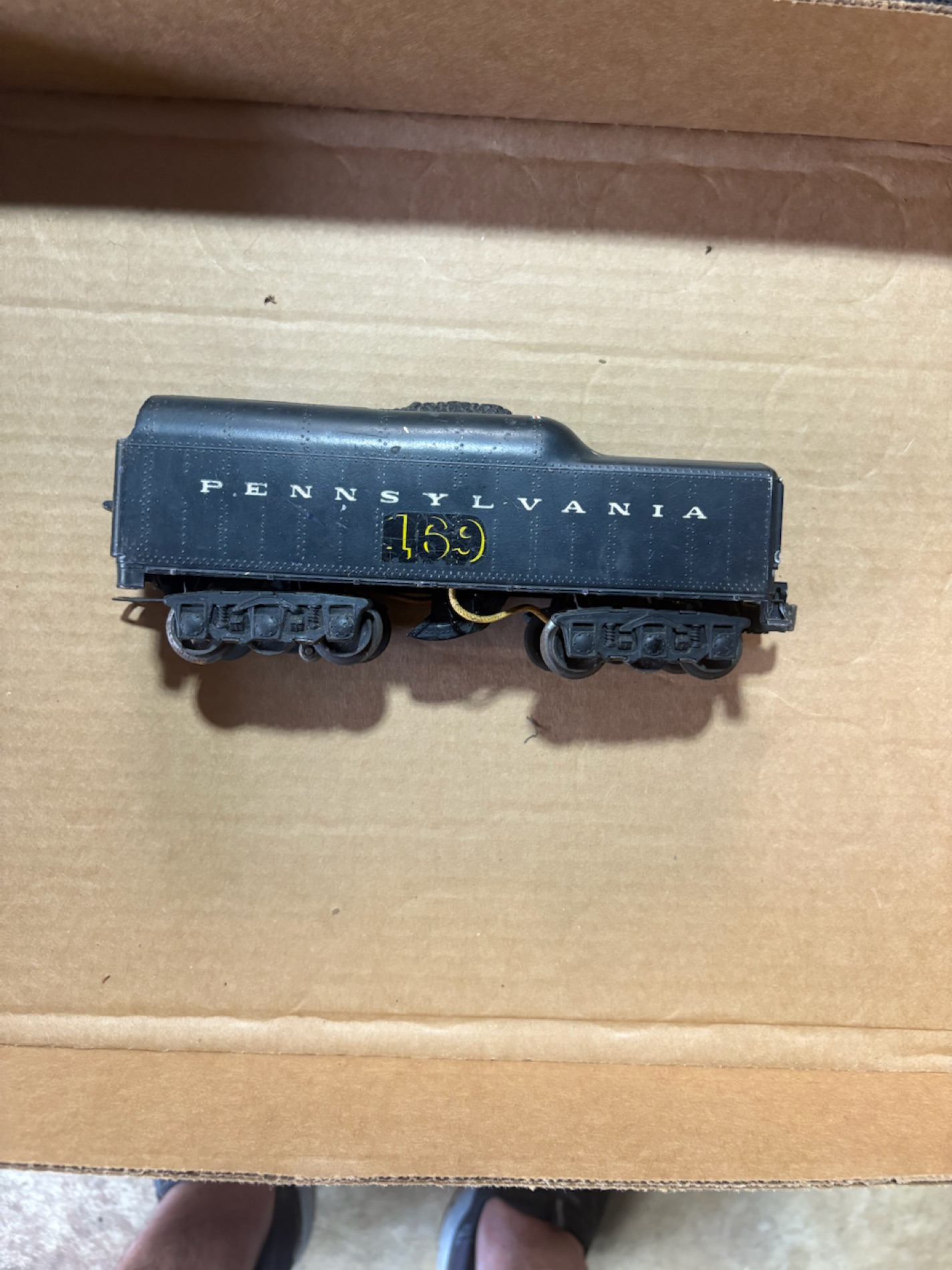 Set of Vintage Model Train Cars - Pennsylvania and New York Central photo