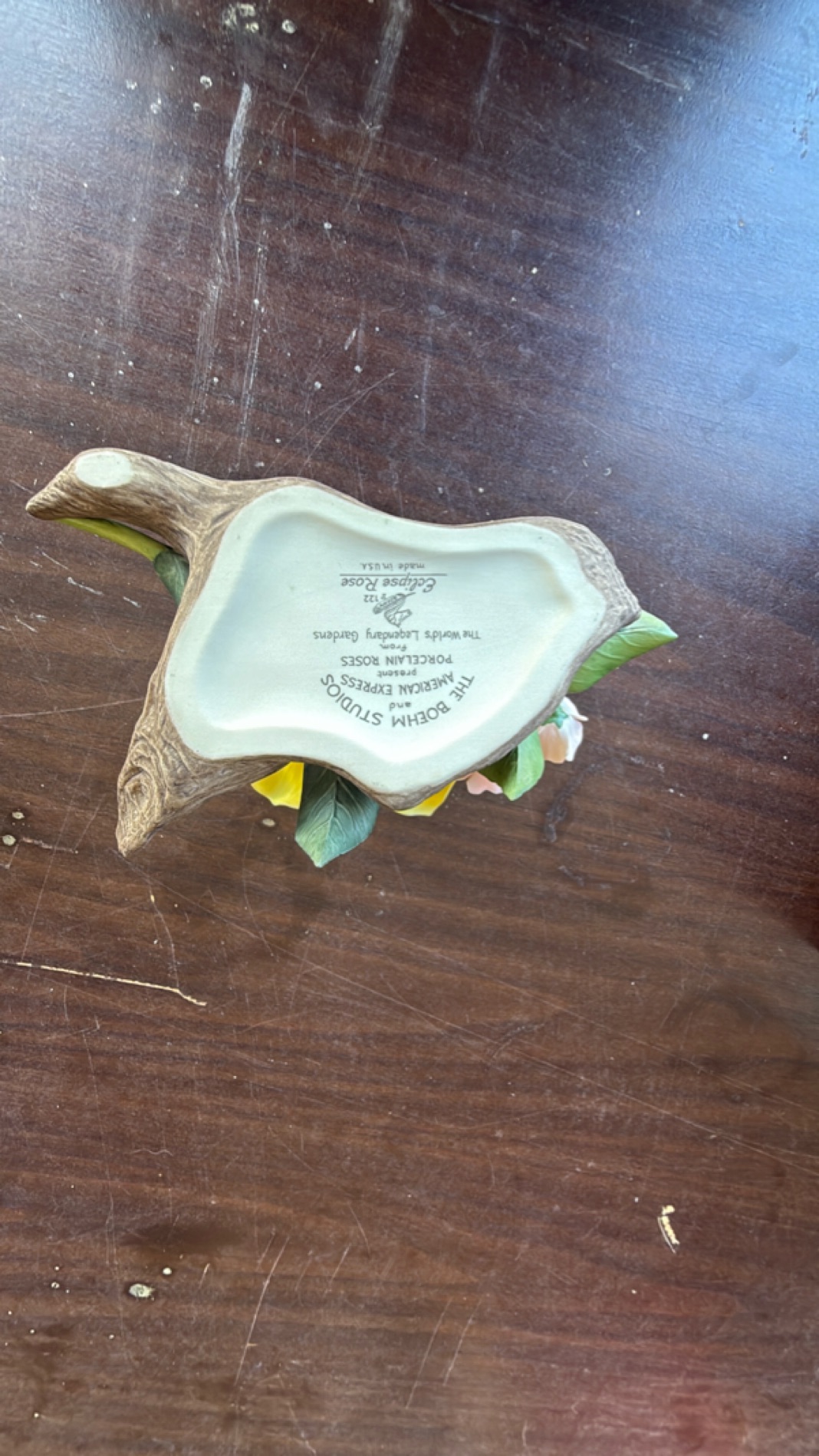 The Boehm Studios Porcelain Rose Figurine