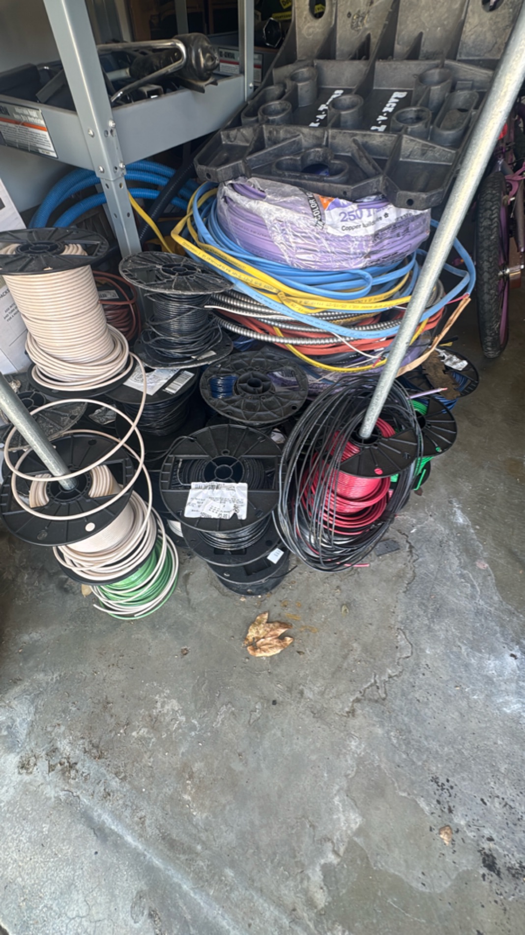 Assorted Electrical Wire Spools