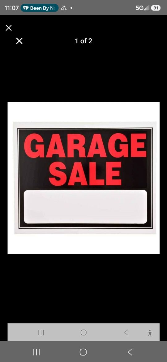 Bold Garage Sale Sign with Write-In Space