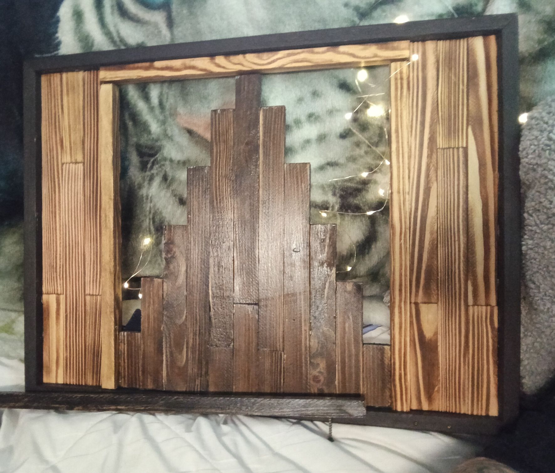 Handcrafted Geometric Wooden Wall Art