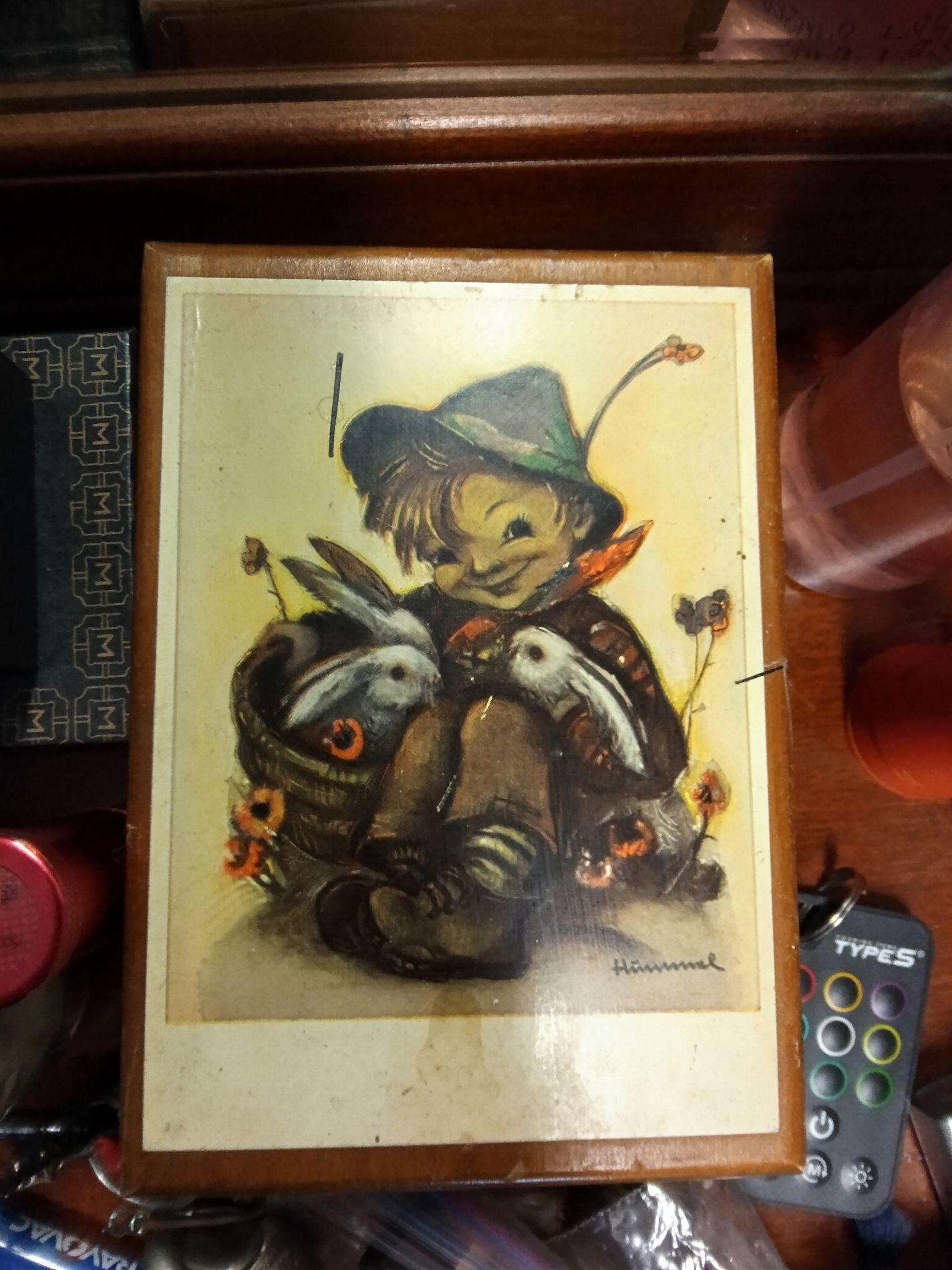 Hummel Artwork Wooden Jewelry Box