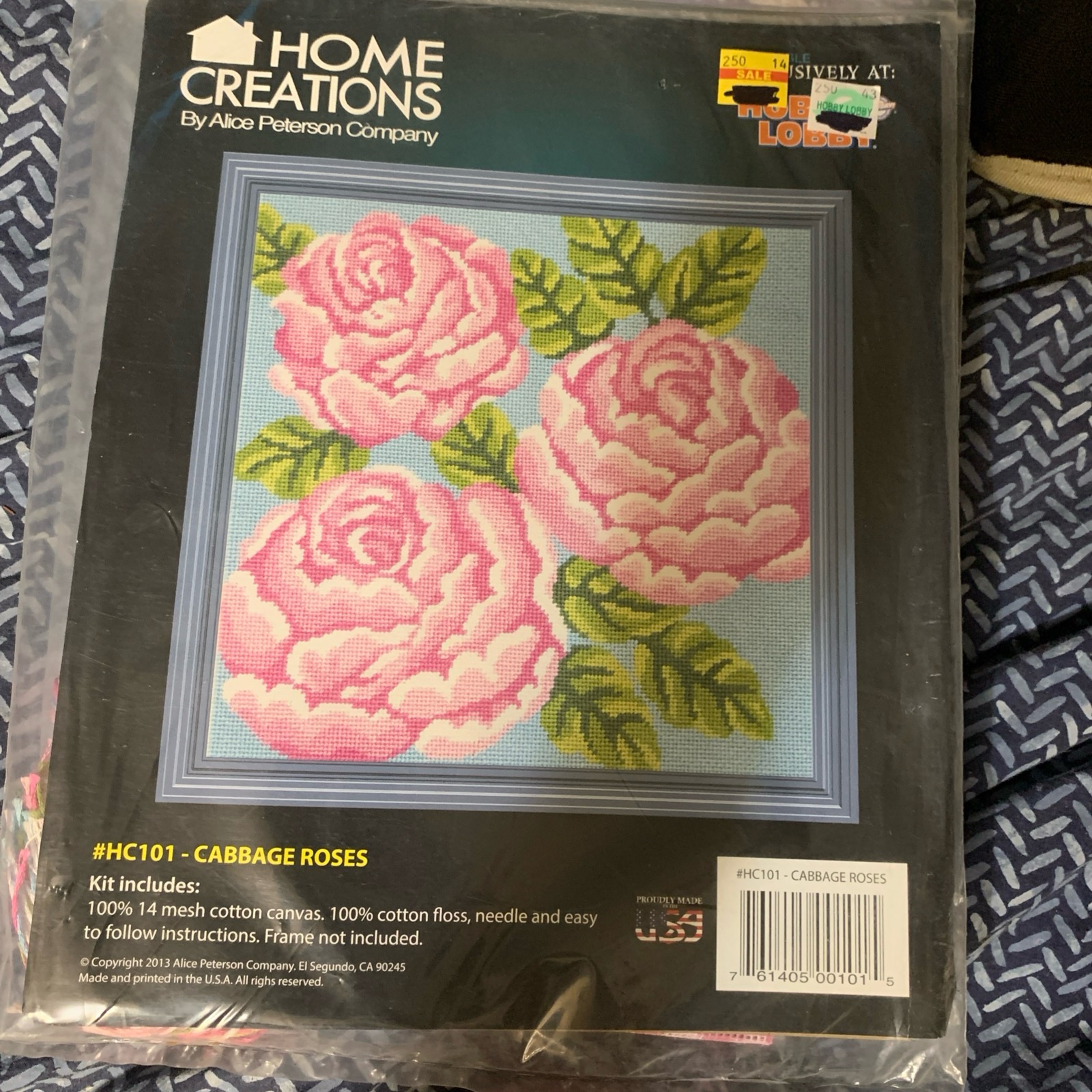 Home Creations Rose Needlepoint Kit
