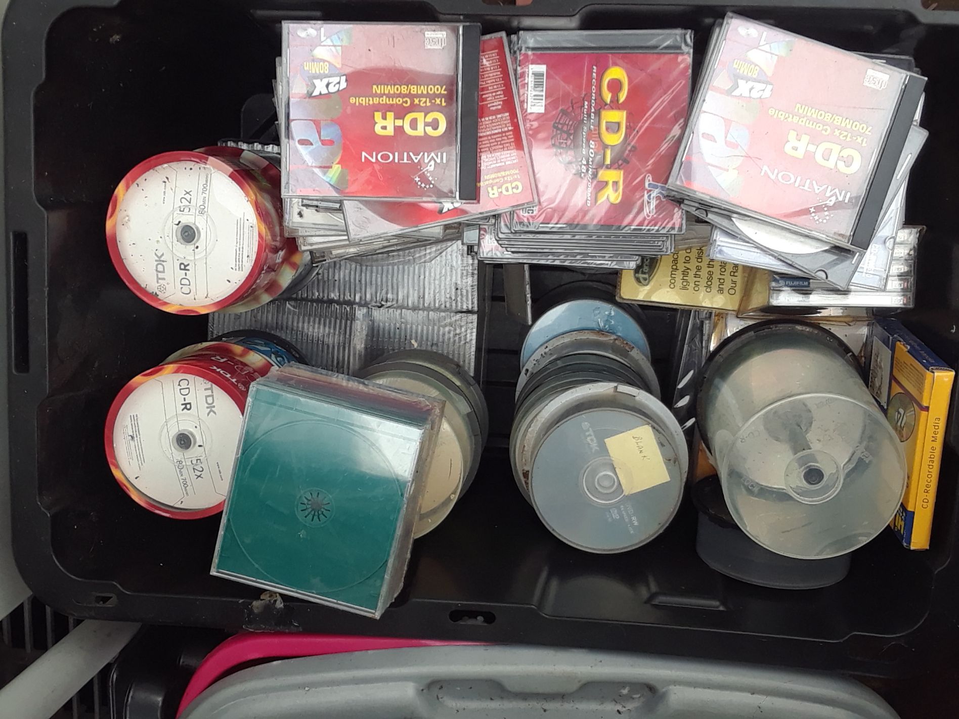 Bulk Lot of CD-R Discs for Recording and Storage