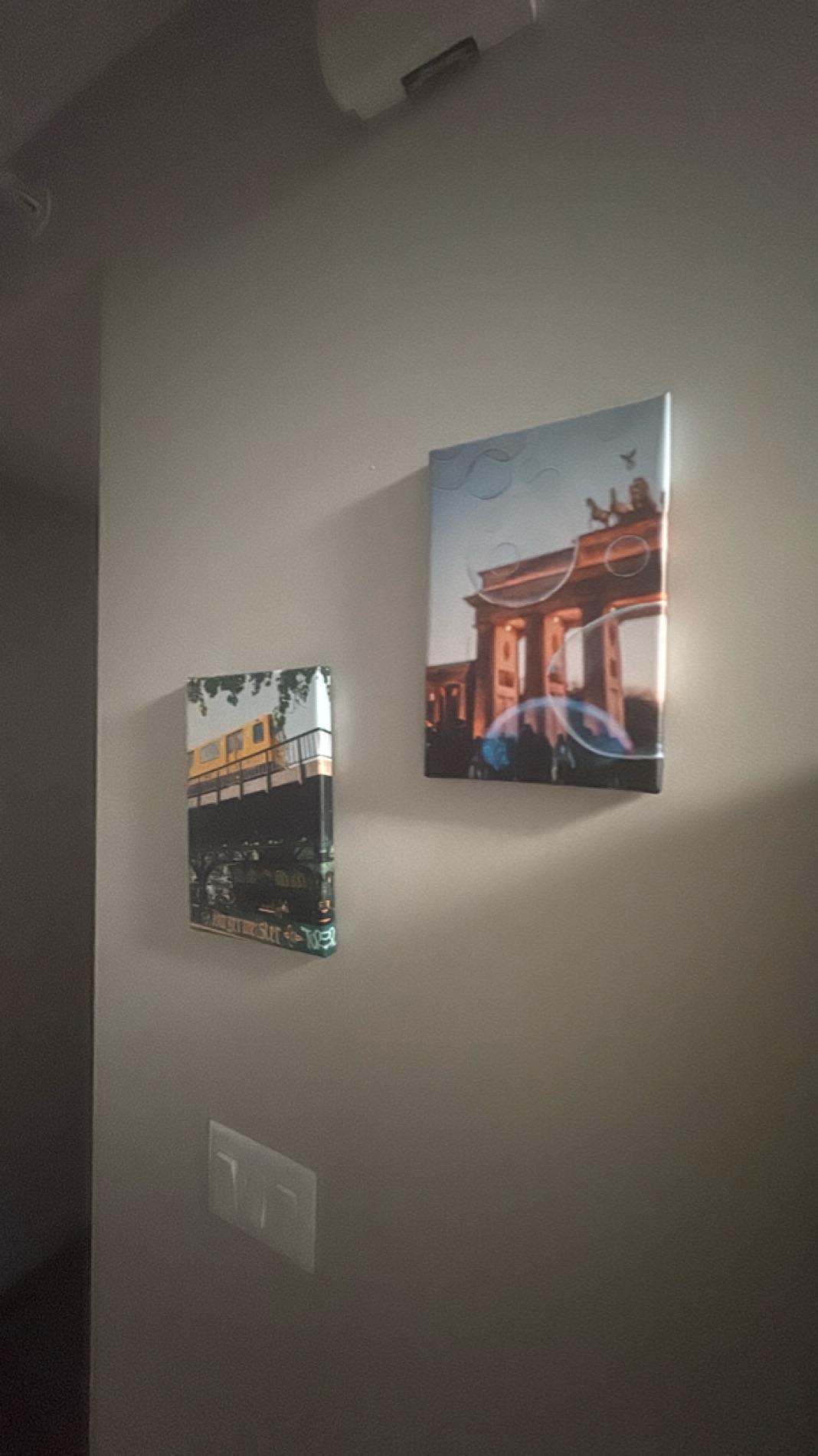 Set of Two Canvas Wall Art Prints photo