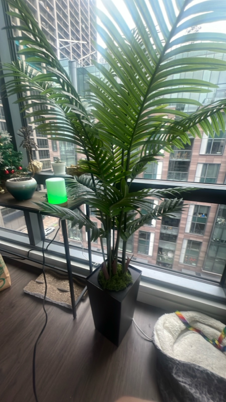 Artificial Palm Tree in Decorative Pot
