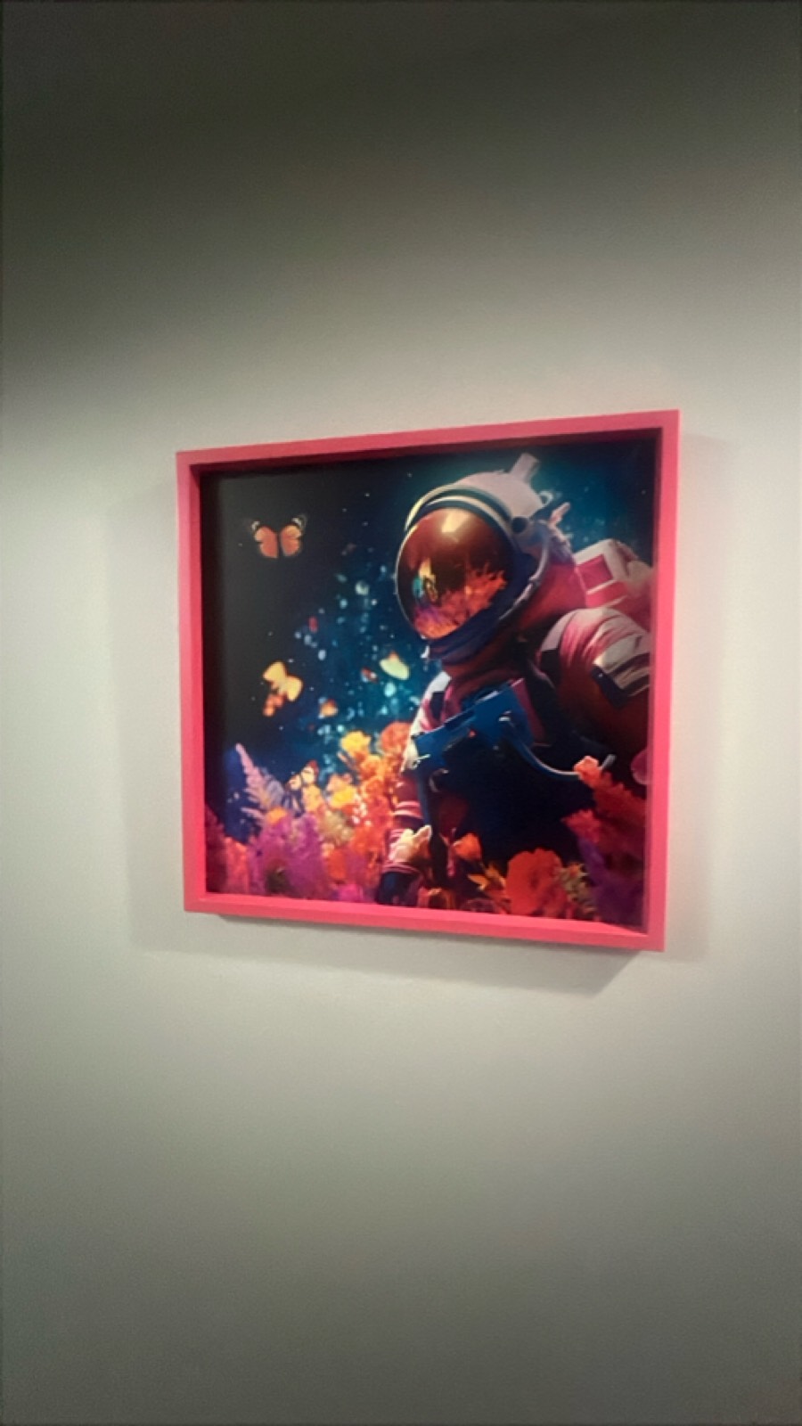 Framed Astronaut Artwork