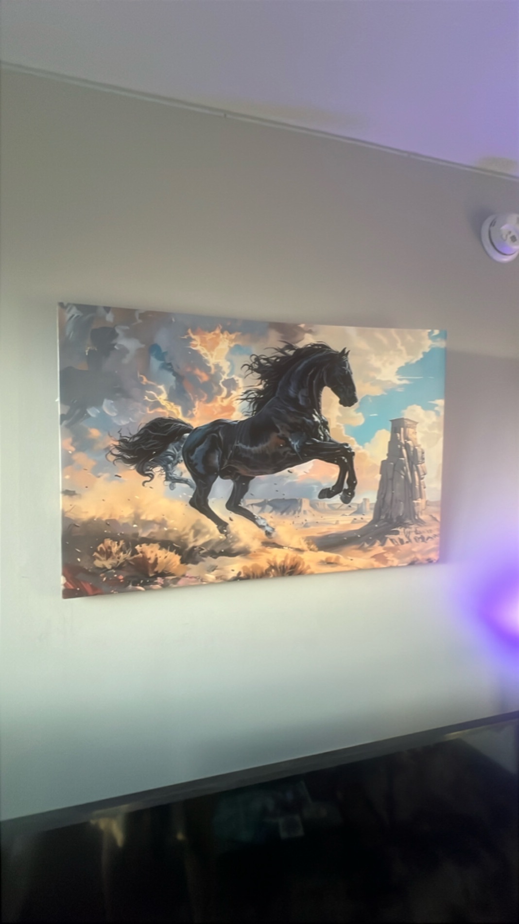 Dynamic Horse Canvas Art