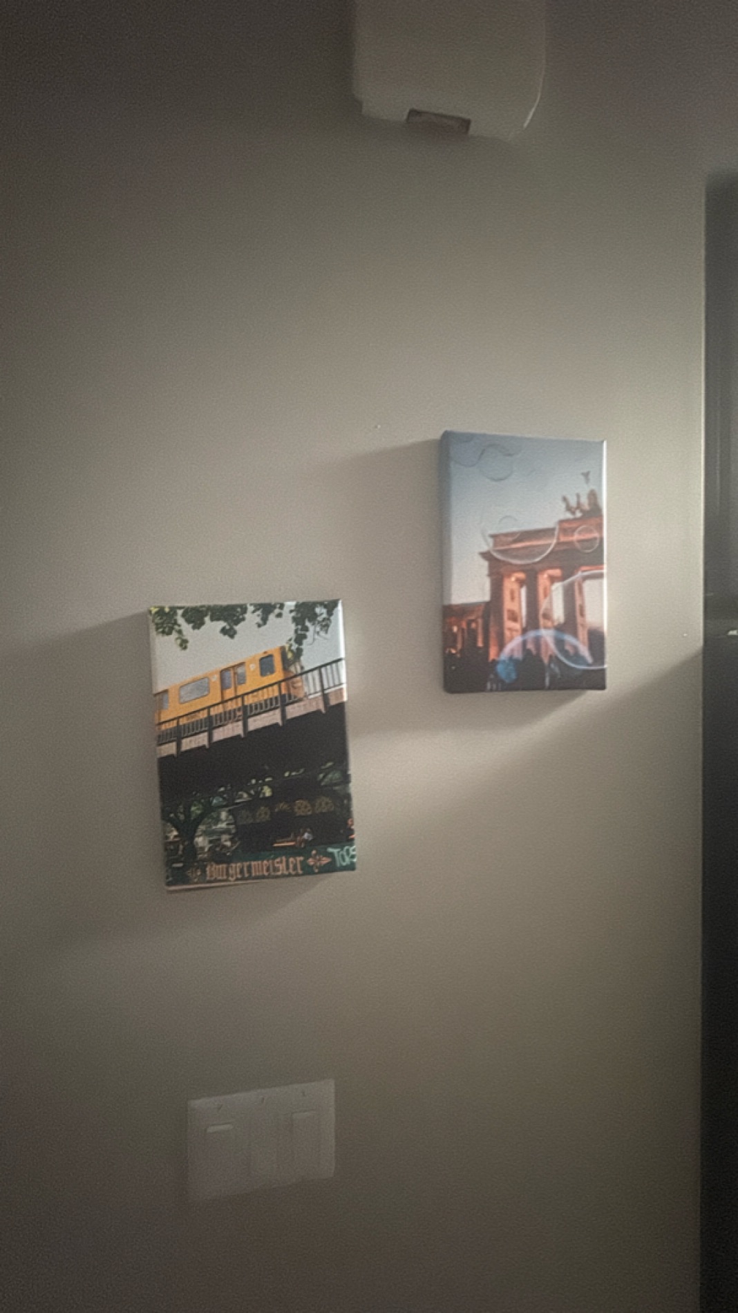 Set of Two Canvas Wall Art Prints