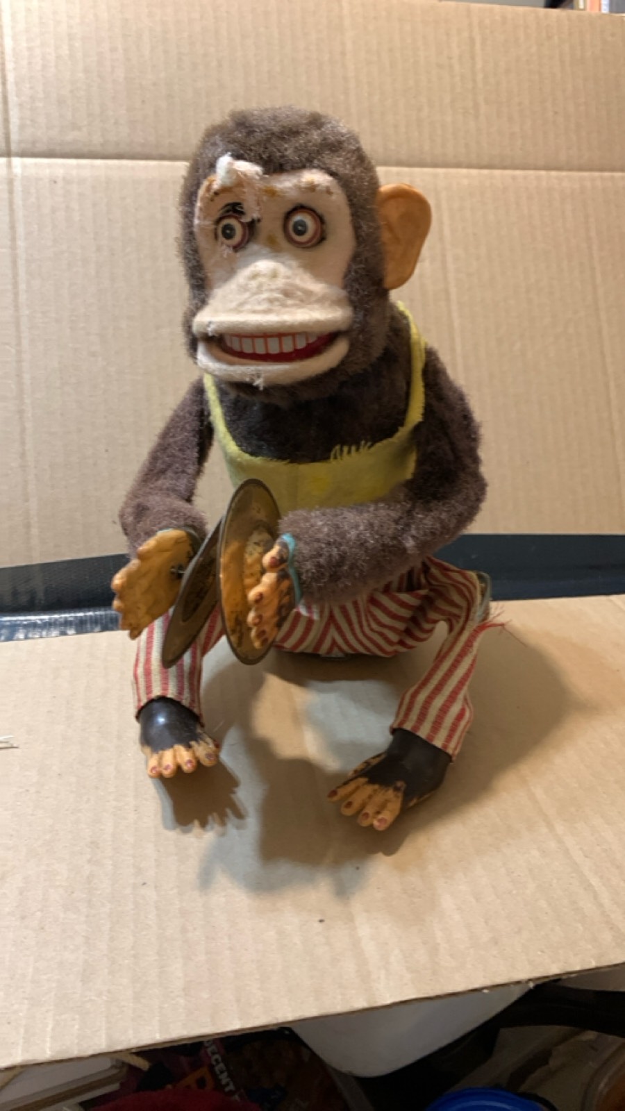 Vintage Cymbal-Banging Monkey Toy