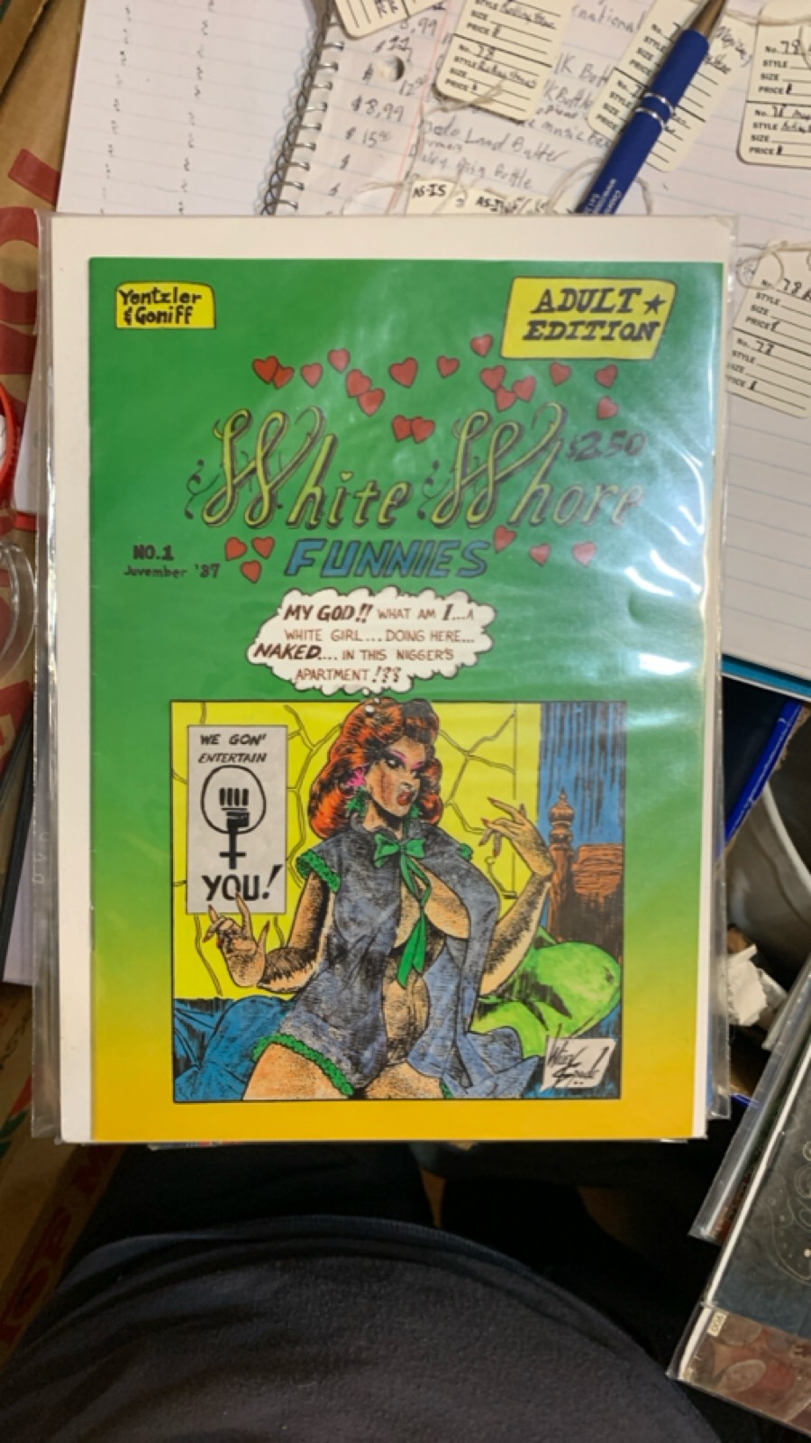Adult Edition Comic Book - White Whore Funnies No. 1