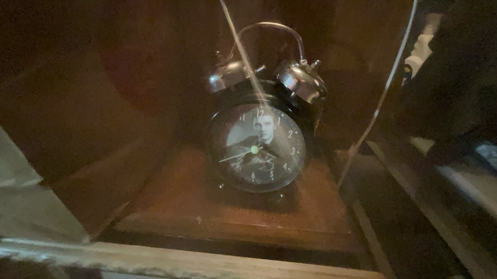 Vintage Elvis Presley Twin Bell Alarm Clock