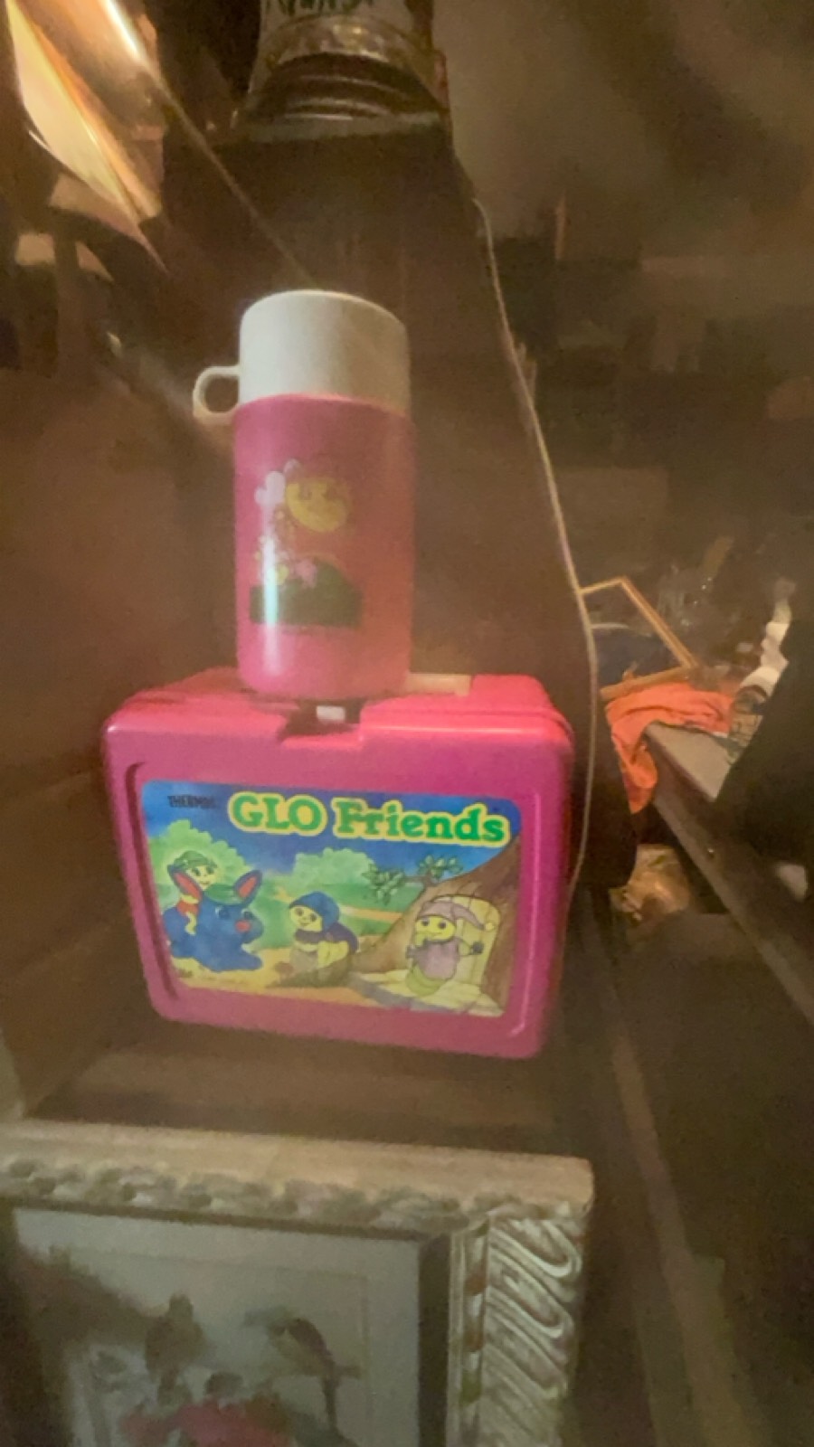 Vintage Glo Friends Lunchbox with Thermos