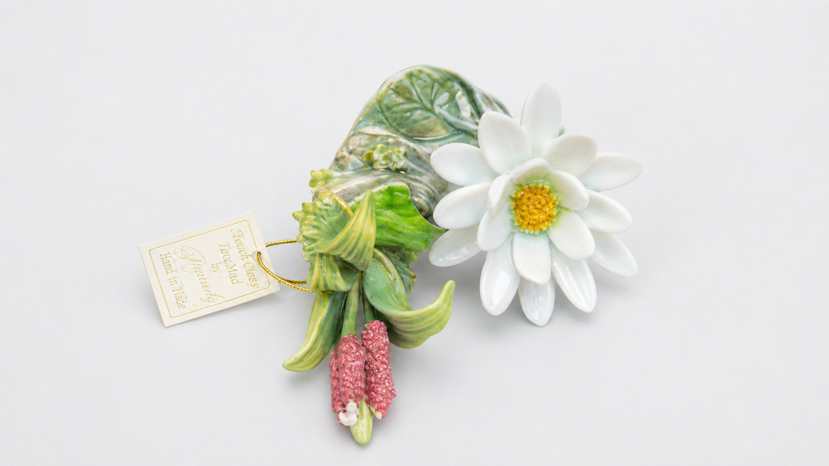 Porcelain Floral Wall Decor Piece