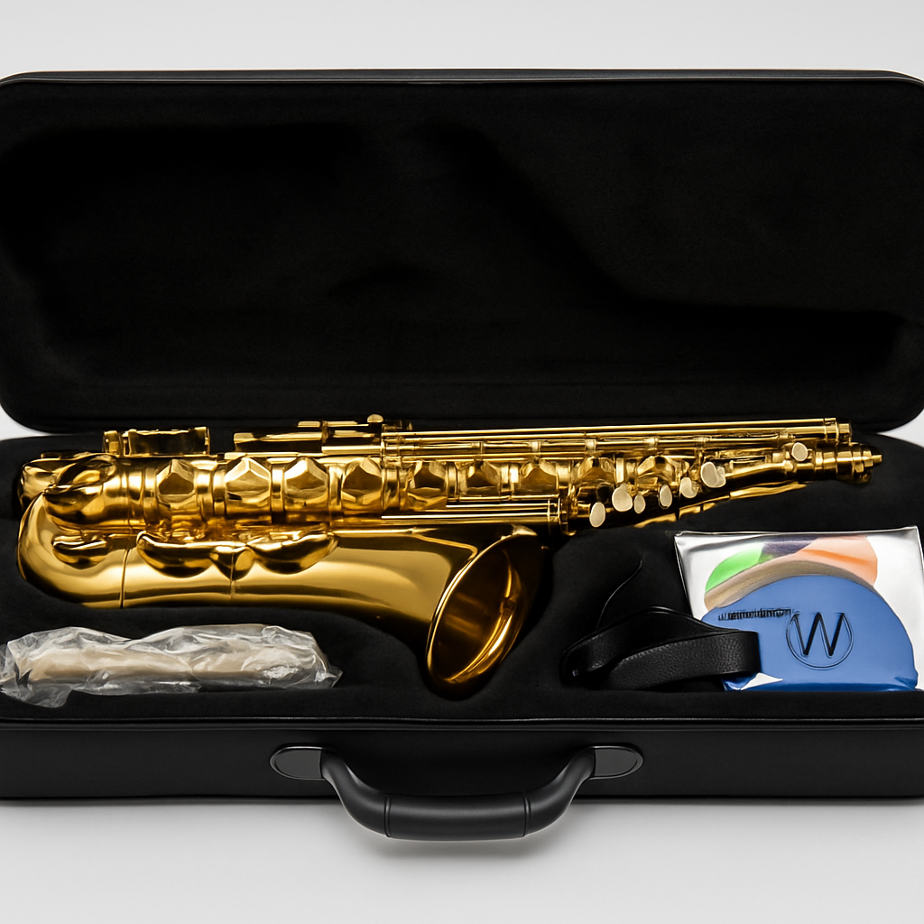 Gold Lacquer Alto Saxophone with Case