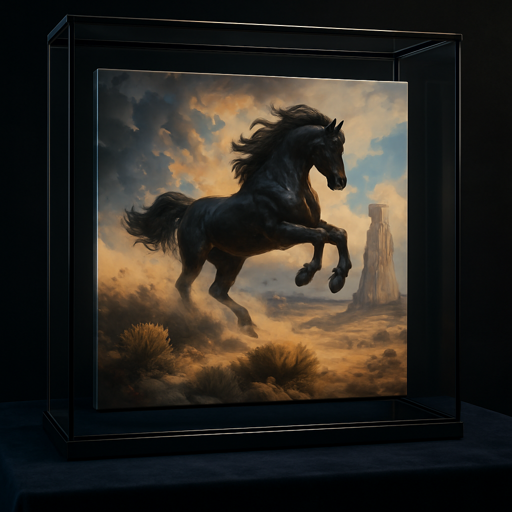 Dynamic Horse Canvas Art