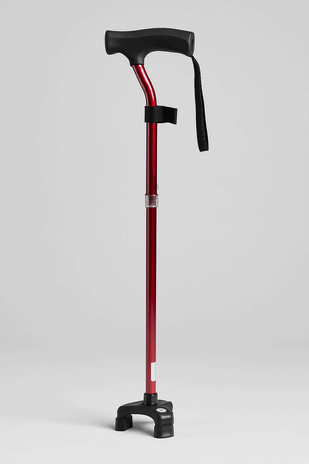 Adjustable Quad Cane with Soft Grip
