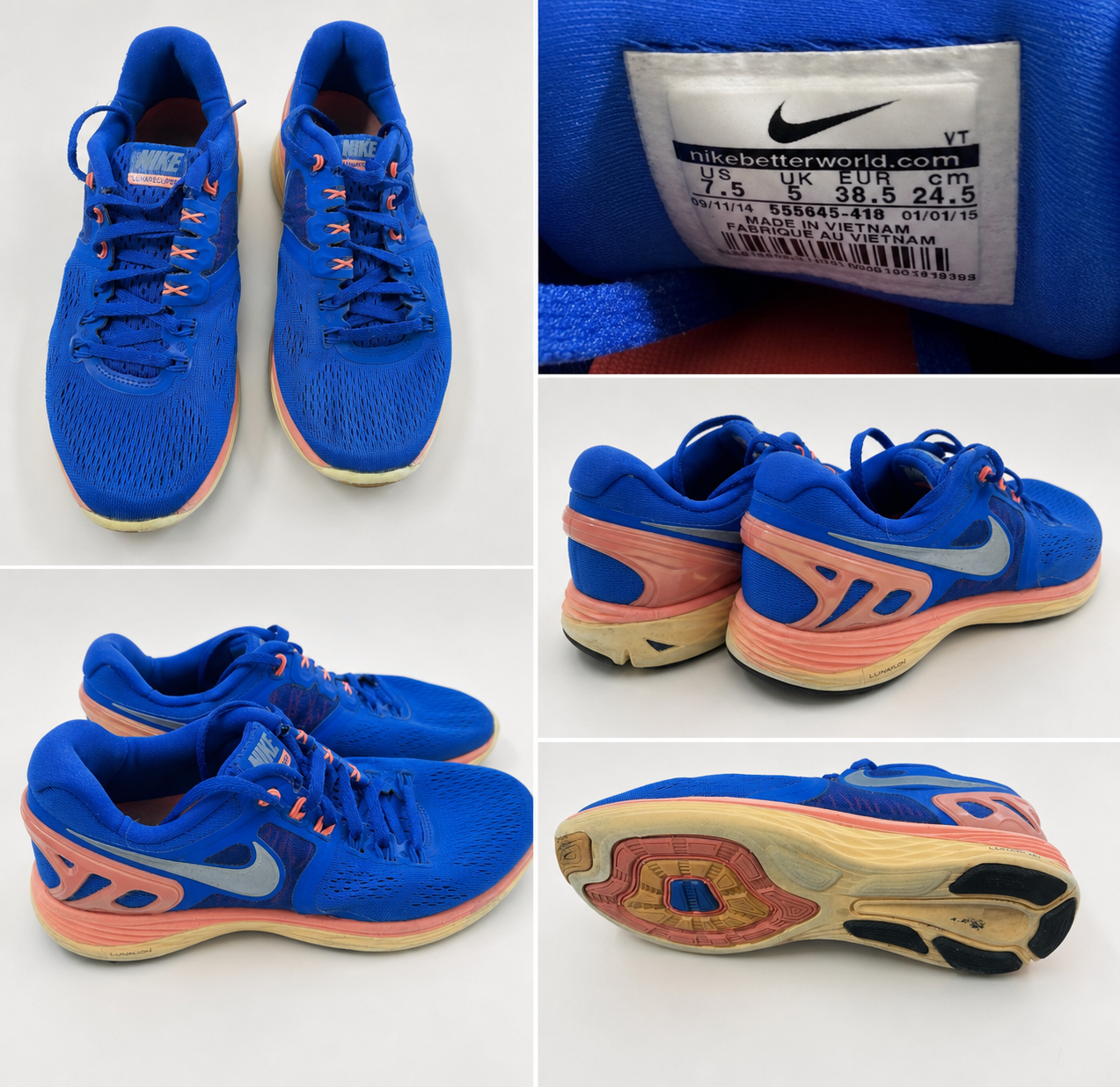 Nike Lunarglide 6 Women's Running Shoes - Blue/Orange