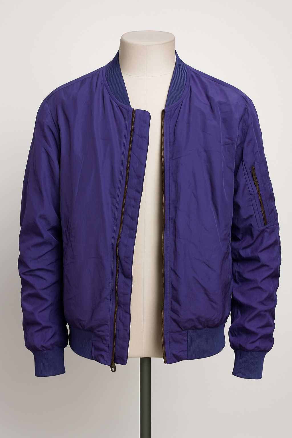 Vintage Purple Bomber Jacket (size large)