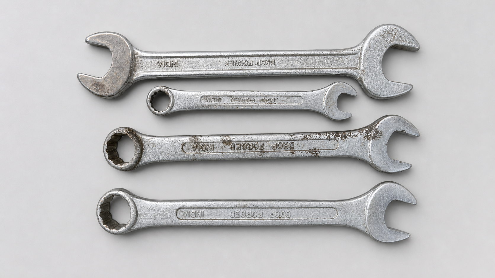 Set of Drop Forged Combination Wrenches
