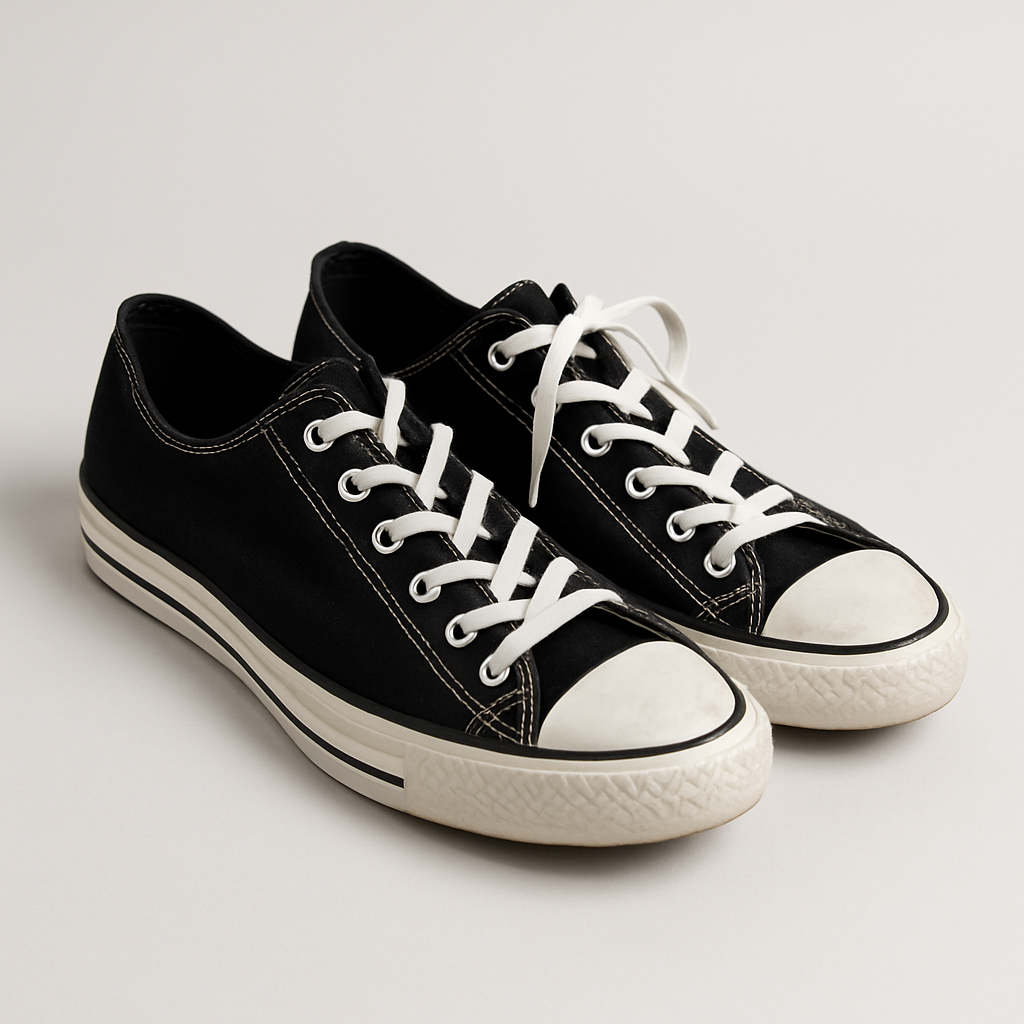 Black Canvas Sneakers
