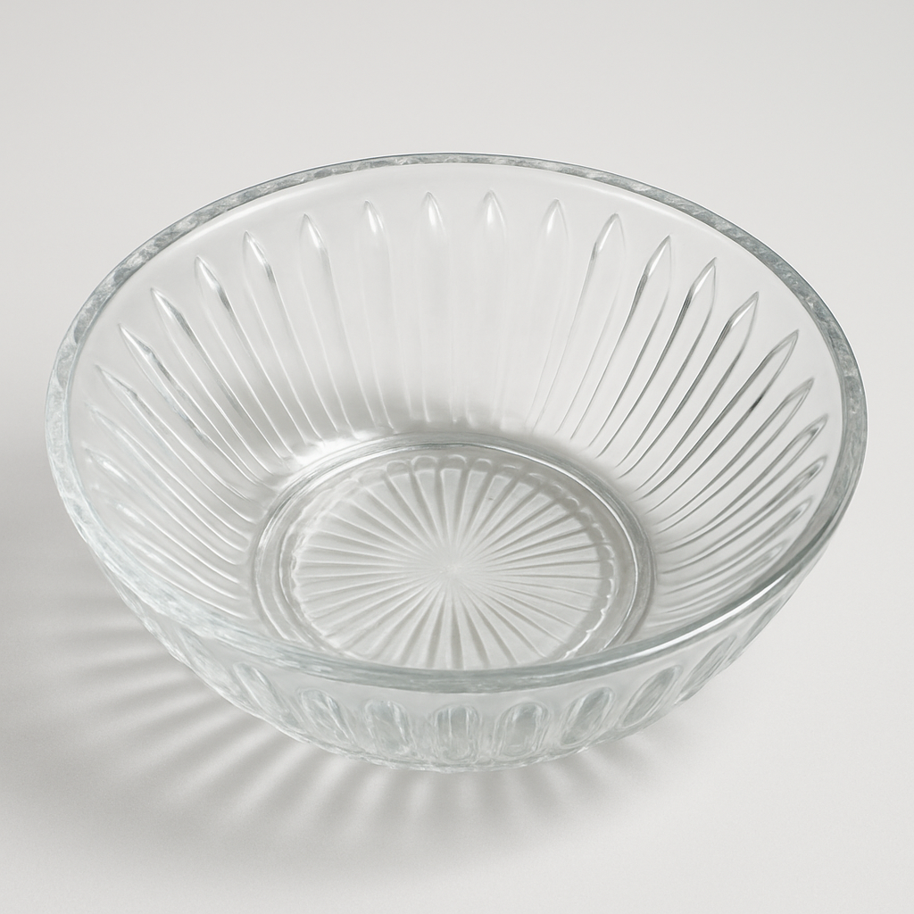 Vintage Glass Serving Bowl
