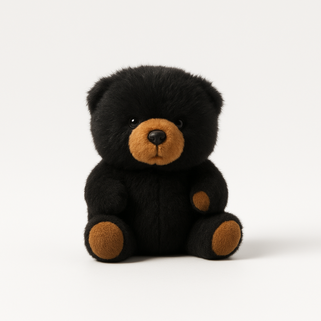 Black Plush Teddy Bear