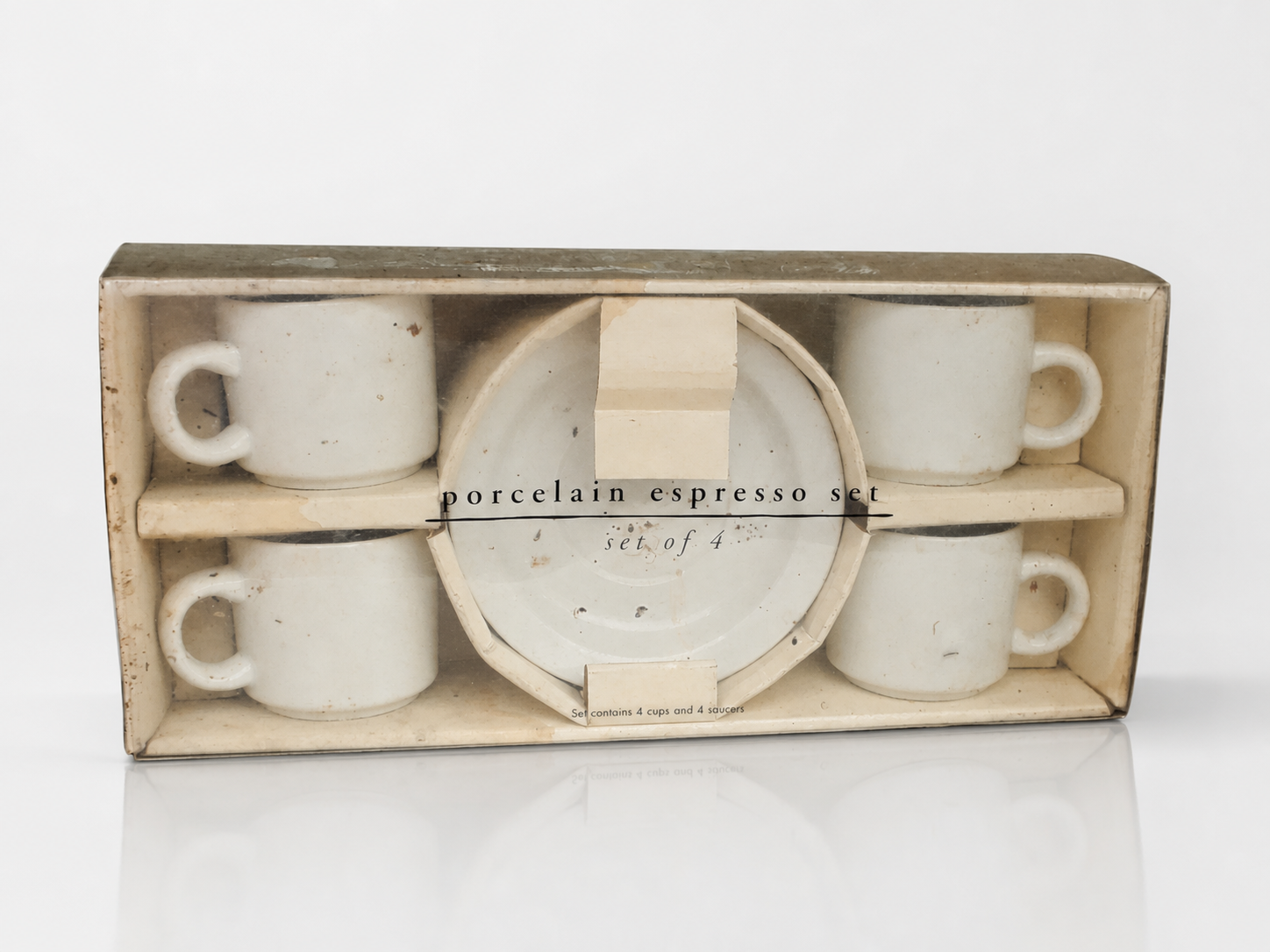 Porcelain Espresso Set - Set of 4