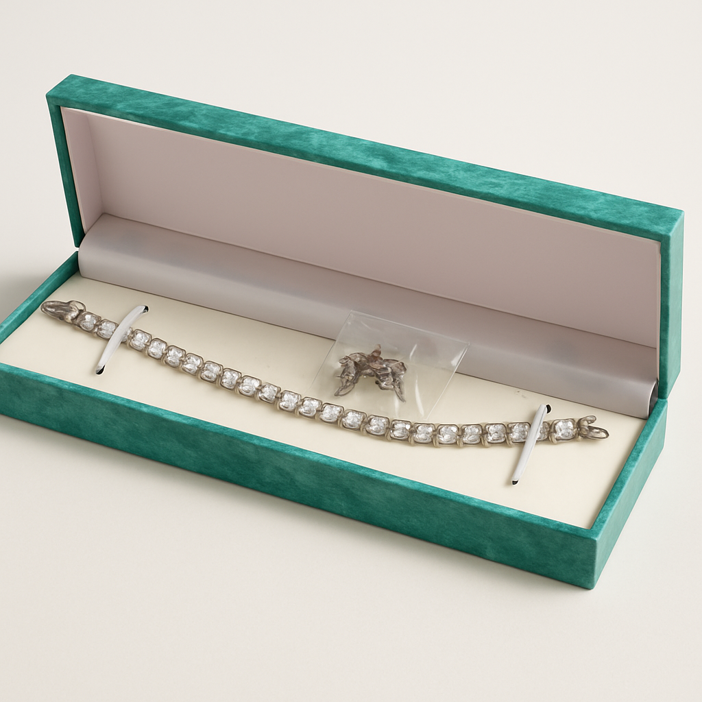 Elegant Tennis Bracelet and Earrings Set