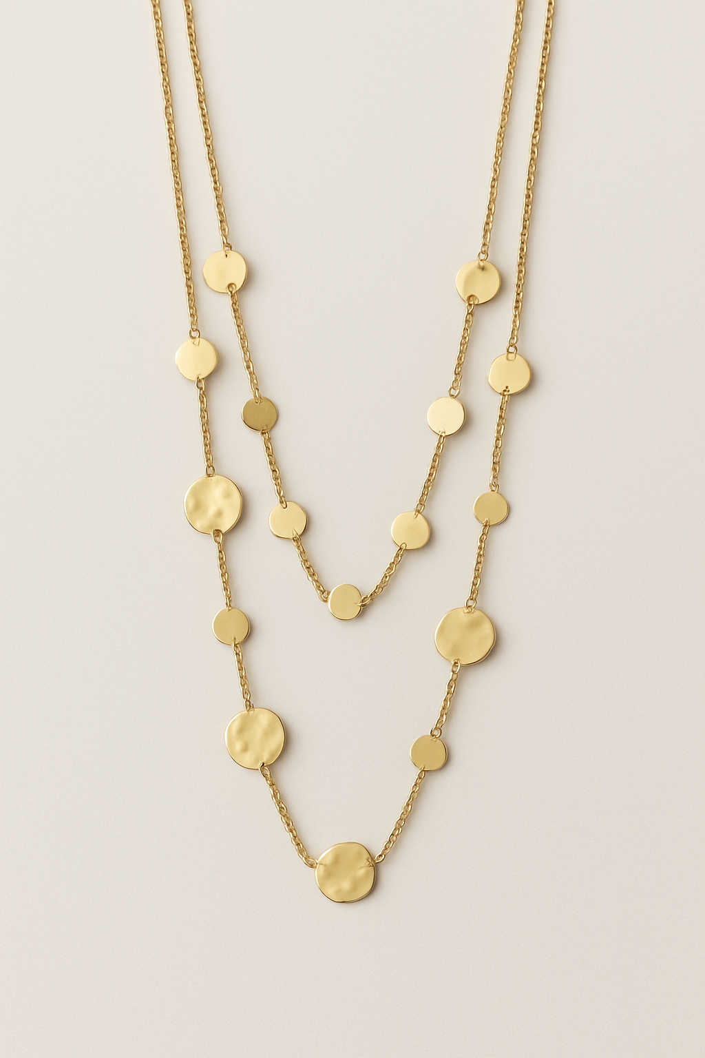 Elegant Gold-Tone Layered Necklace