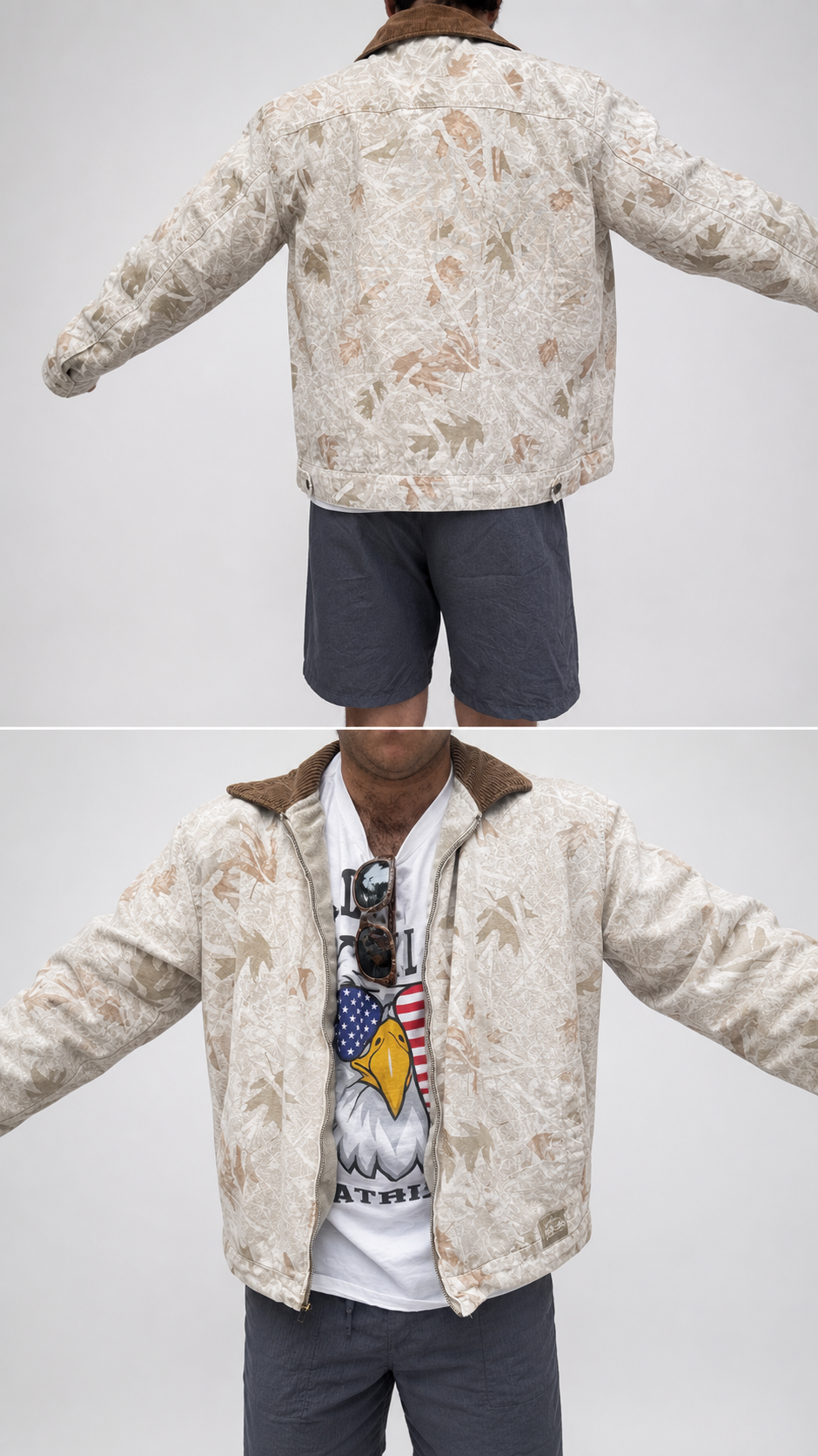 Men's Camouflage Quilted Jacket