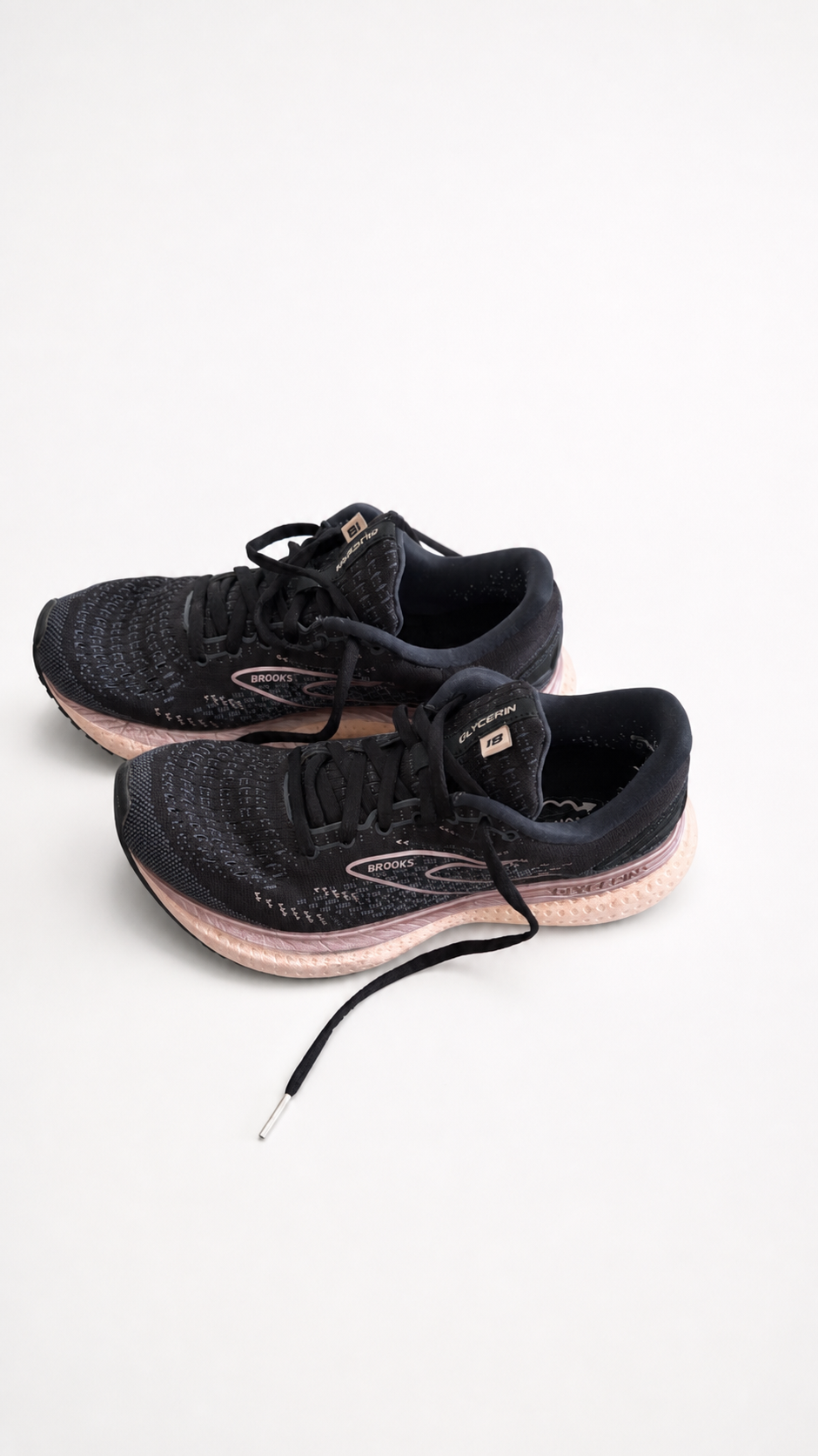 Brooks Glycerin 18 Women's Running Shoes - Black/Pink size 7.5