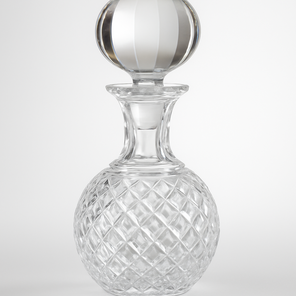 Crystal Glass Decanter with Stopper