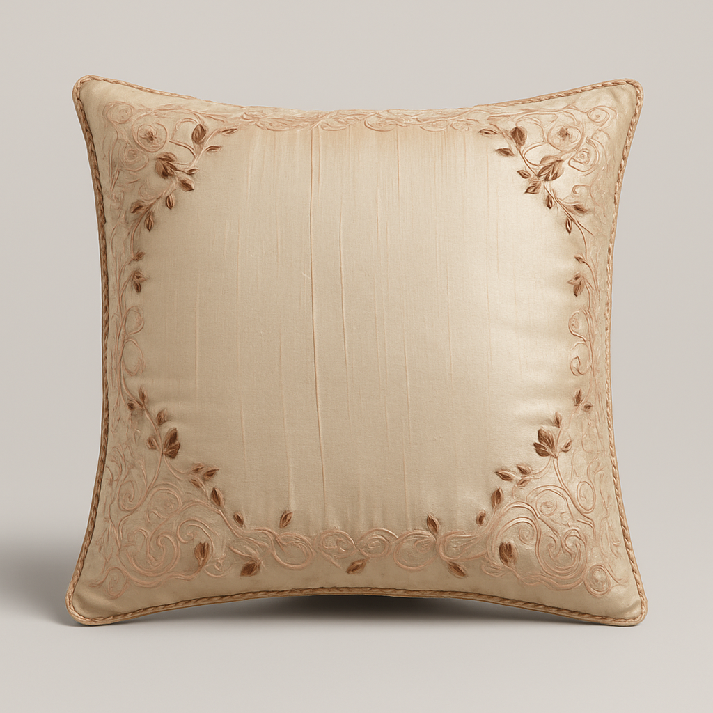 Decorative Embroidered Throw Pillow