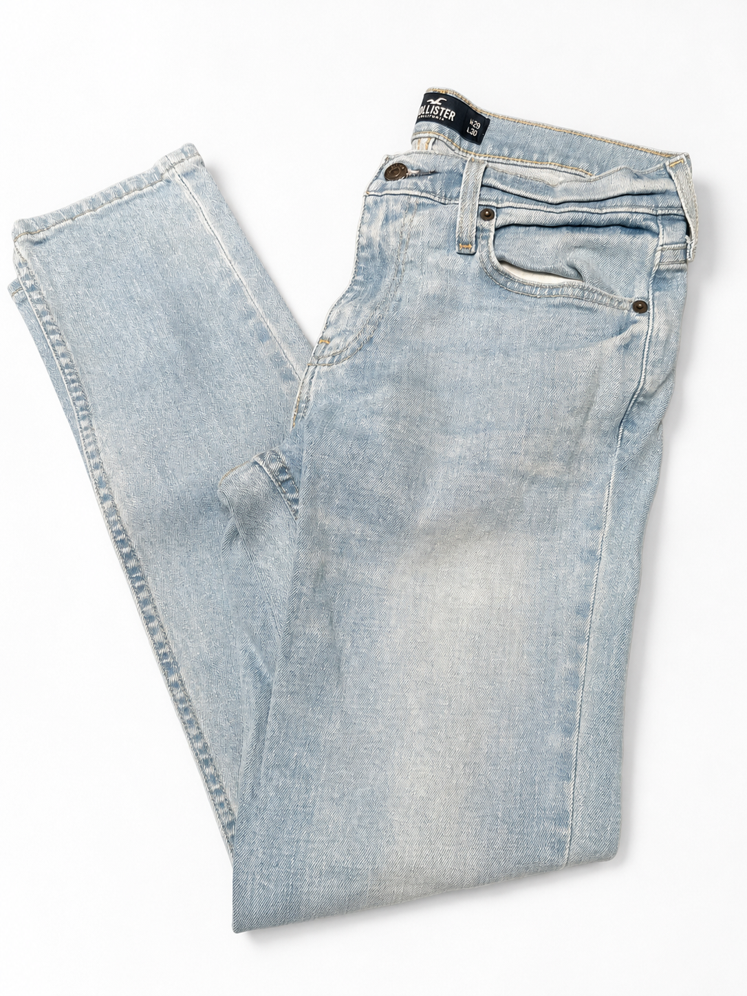 Hollister women’s Skinny Epic Flex Jeans - Light Wash photo