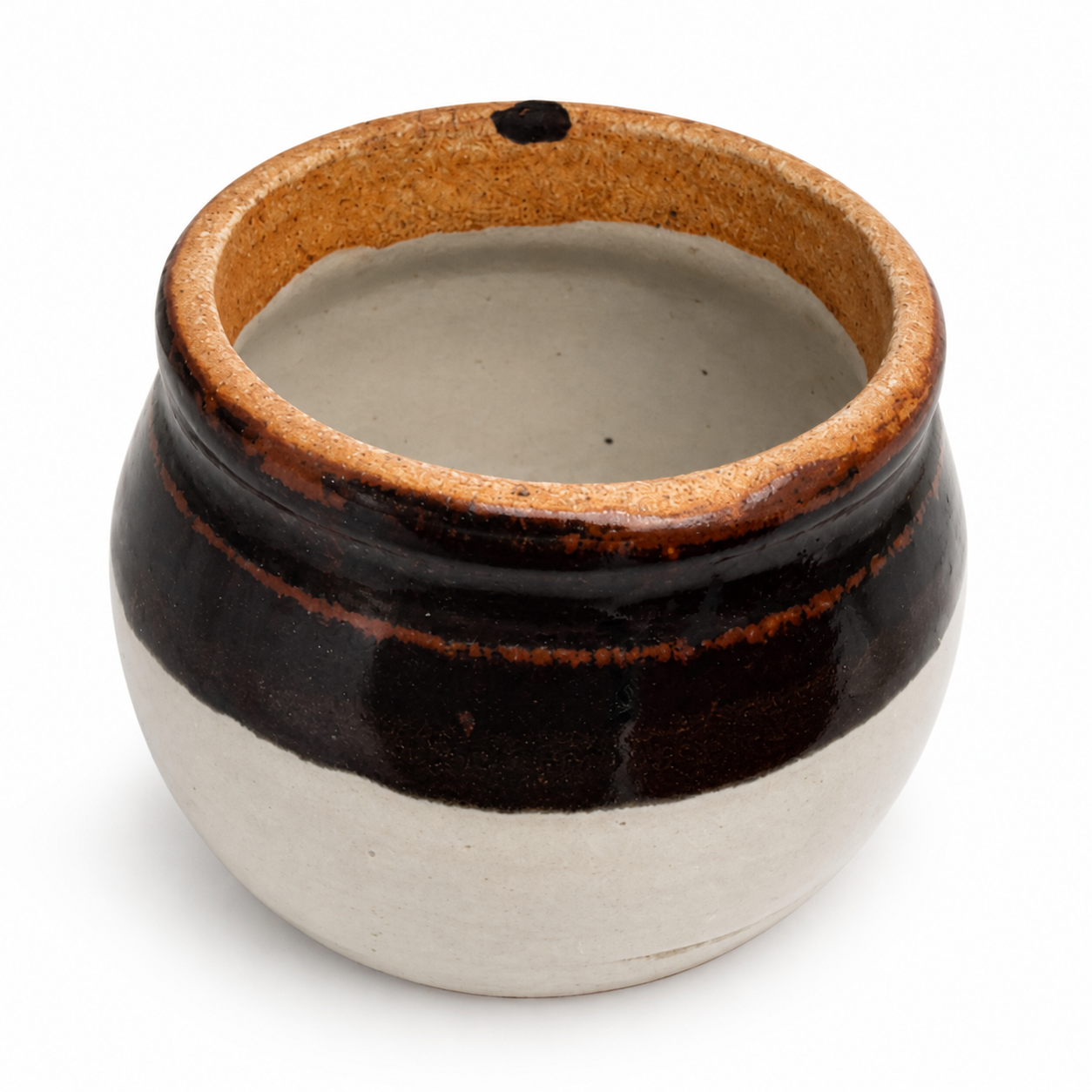 Handcrafted Stoneware Pot with Lid