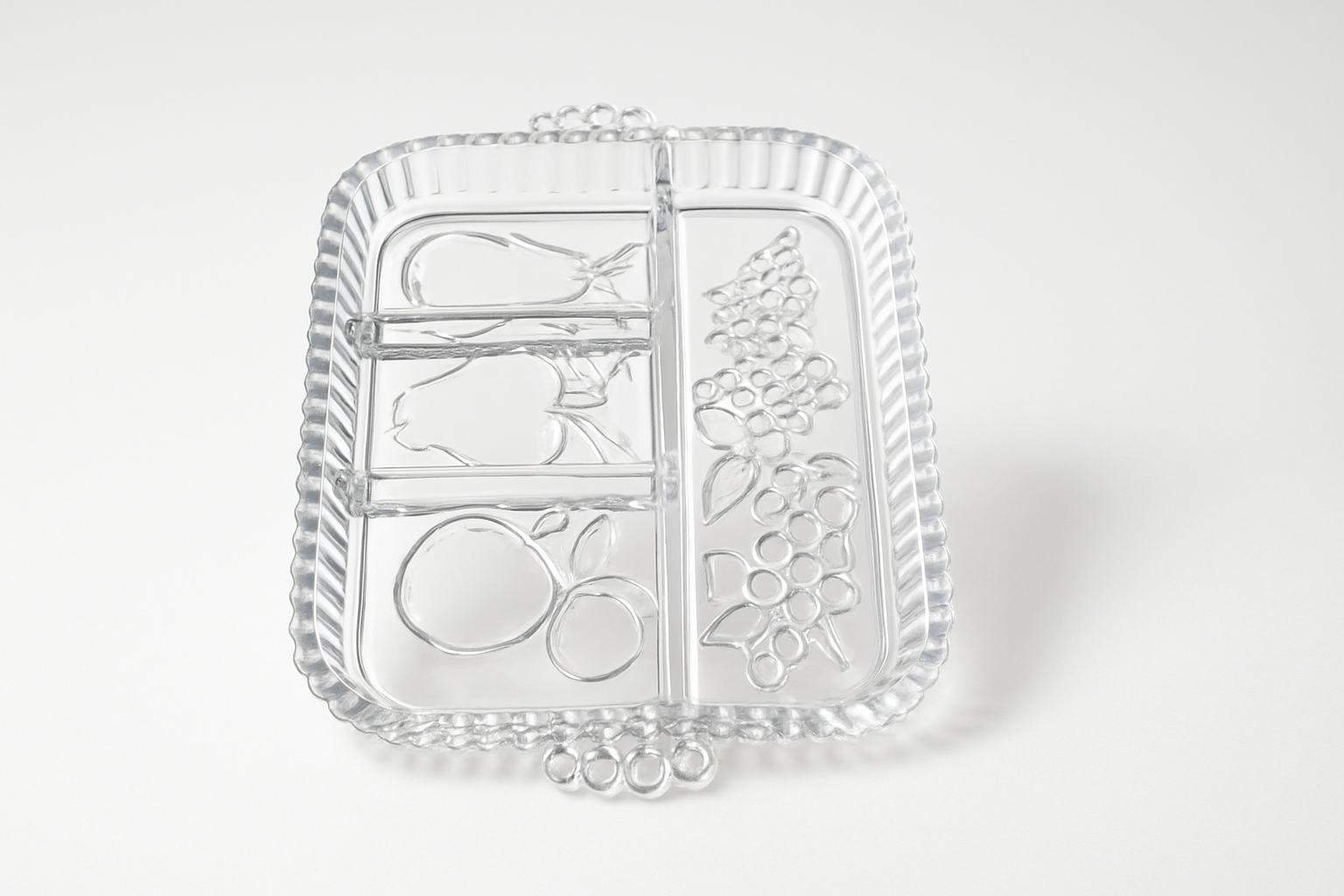 Vintage Glass Serving Tray