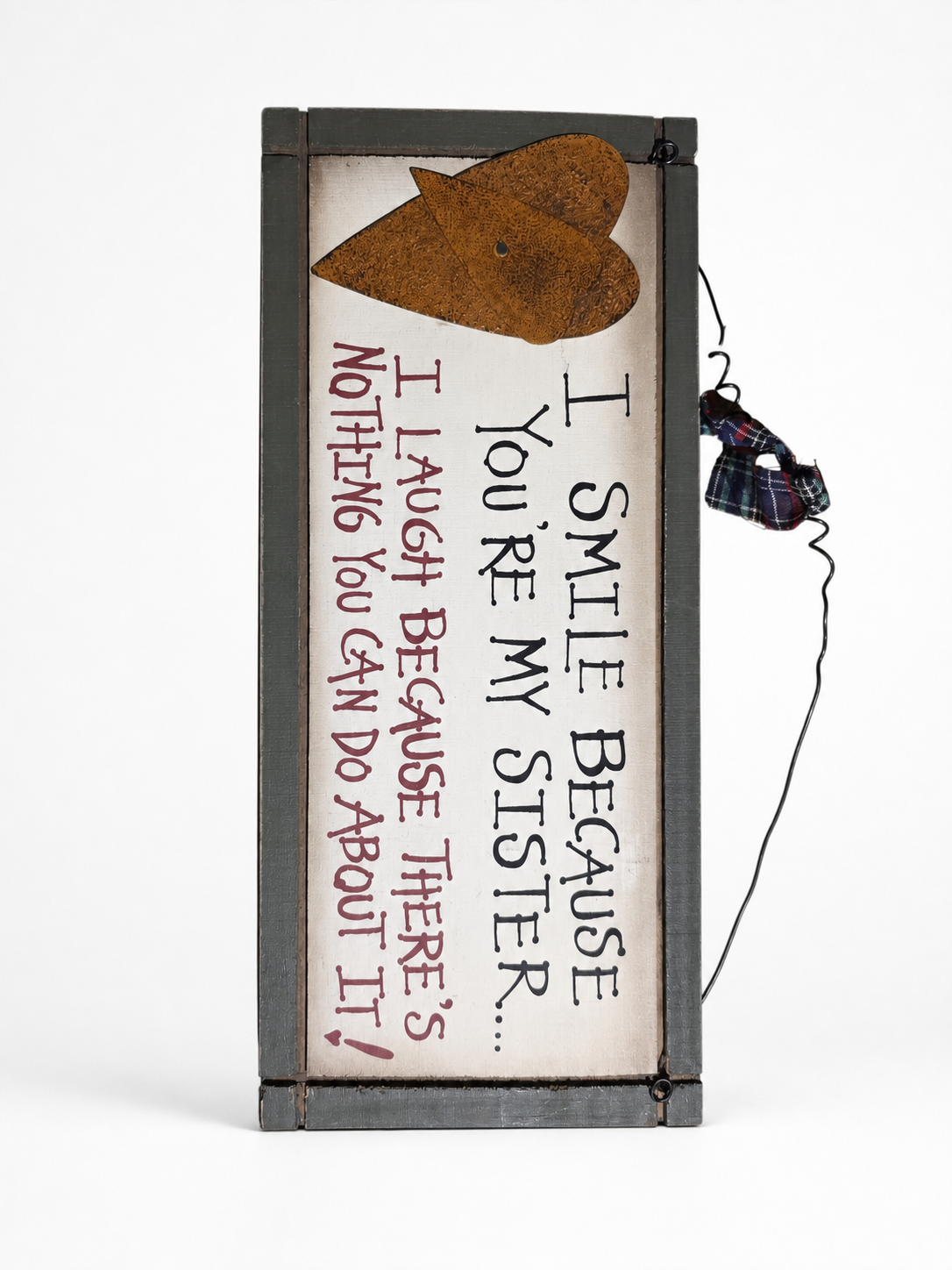 Wooden Sister Sentiment Wall Plaque