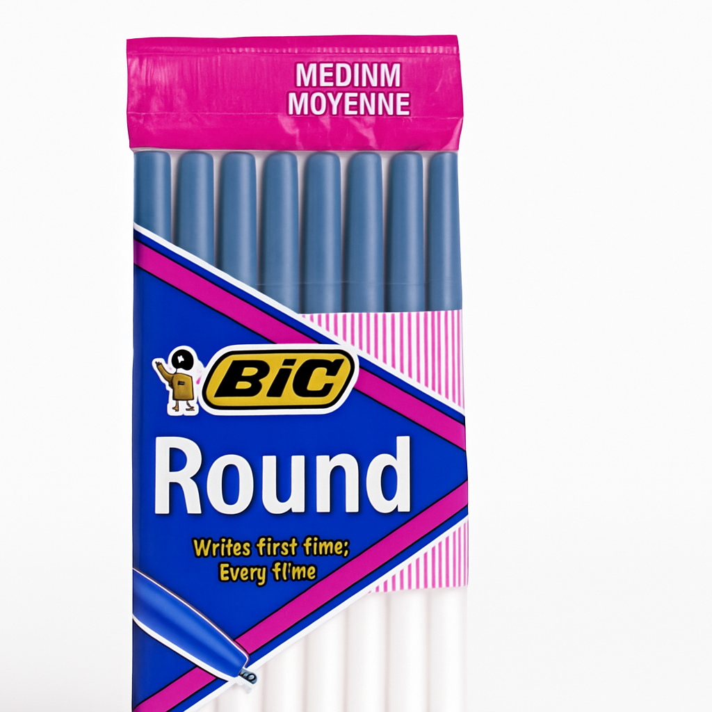 Round Stic Medium Ballpoint Pens