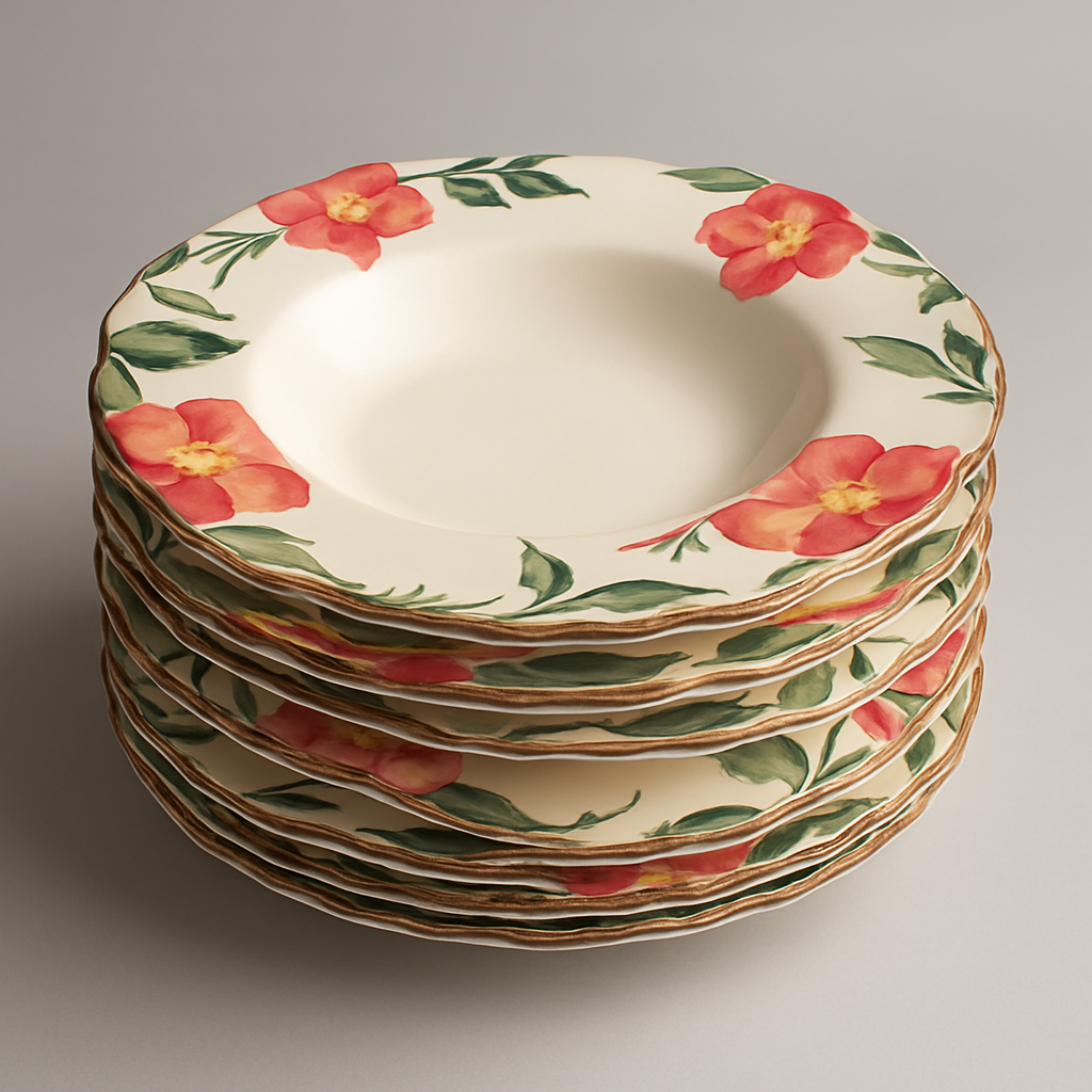 Floral Ceramic Dinner Plates Set
