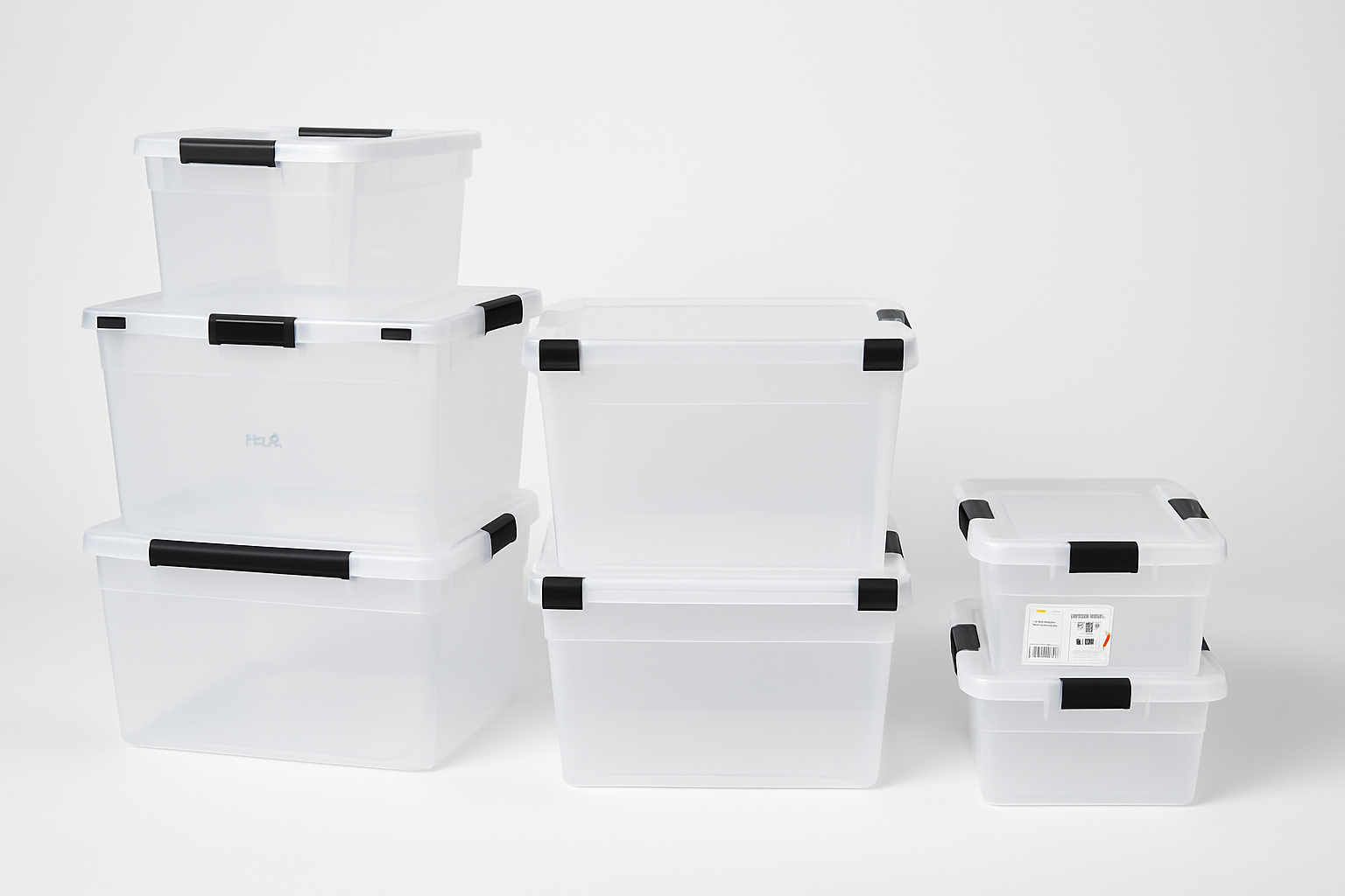 Clear Plastic Storage Bins with Lids