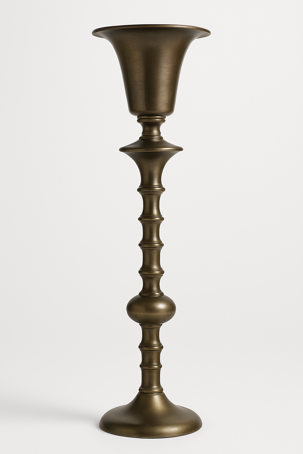 Elegant Brass Floor Vase