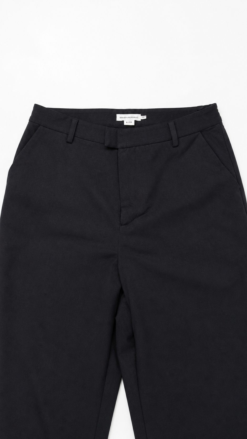 Good American High-Waisted Black Trousers - Size 6/28. Broken zipper