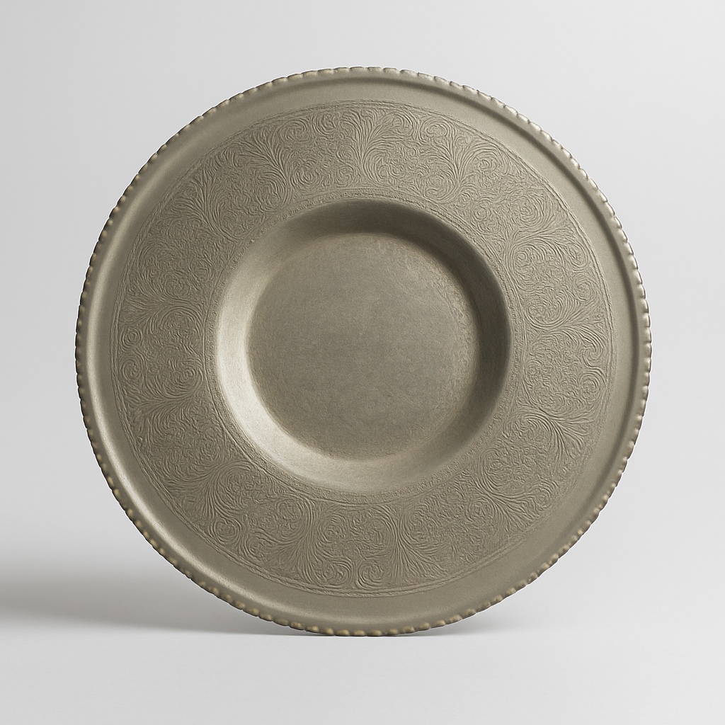 Vintage Handcrafted Metal Serving Tray