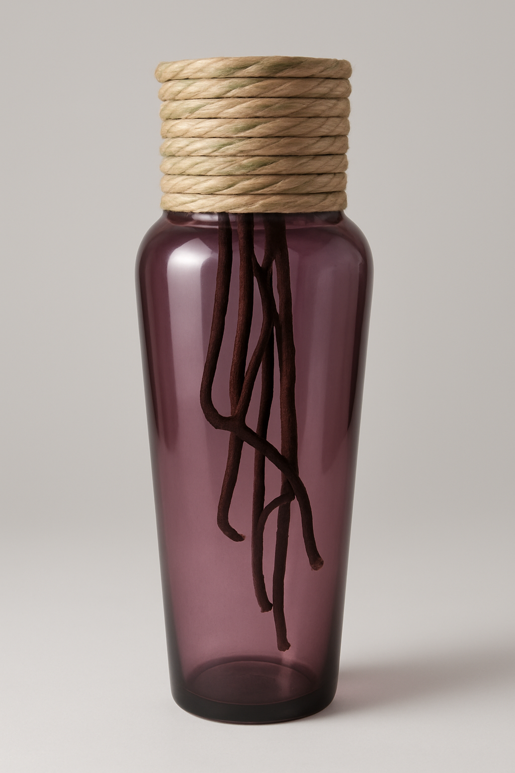Decorative Tall Purple Glass Vase