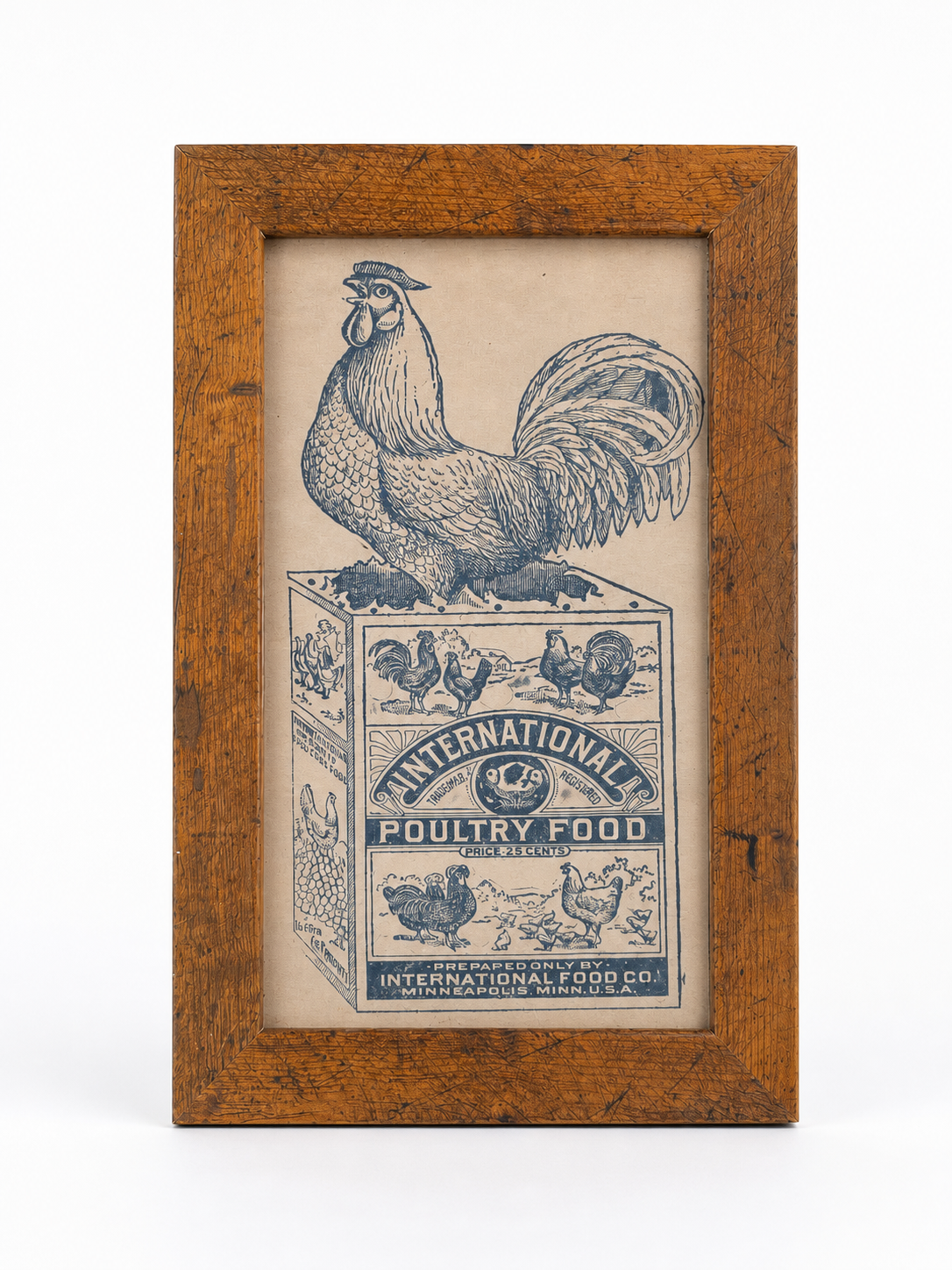 Framed International Poultry Food Advertisement Print