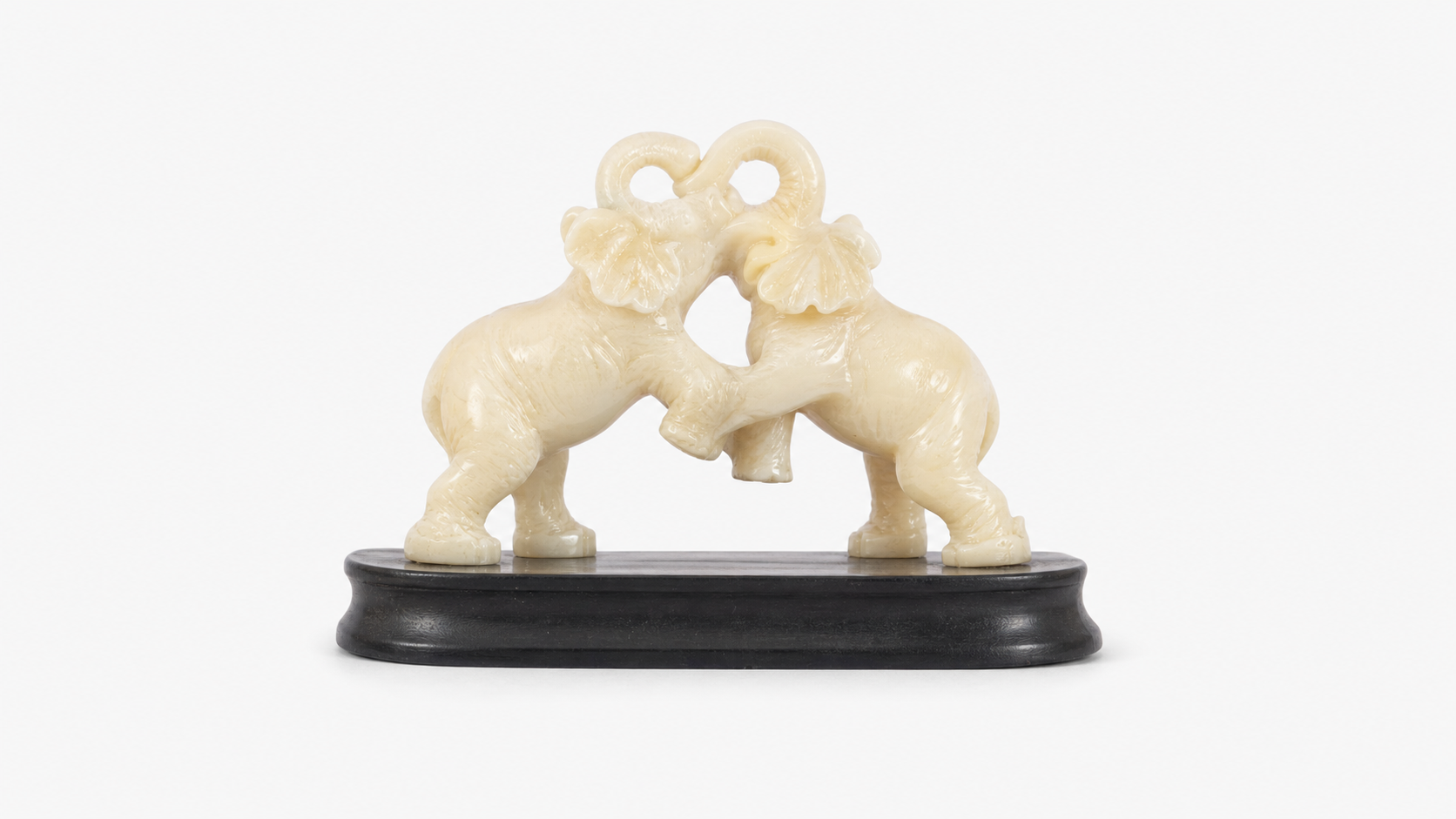 Carved Bone Elephant Figurine