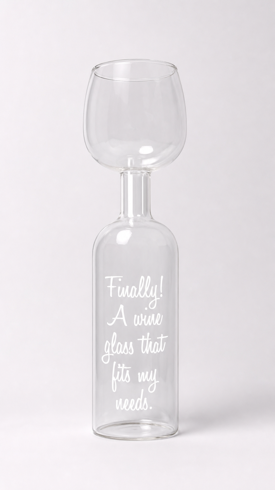 Novelty Wine Bottle Glass